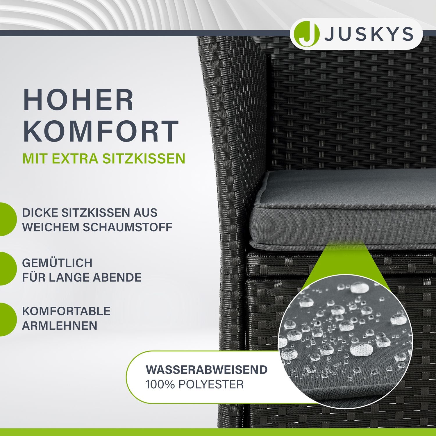 juskys-polyrattan-sitzbank-monaco-2-sitzer-schwarz-mit-tisch image 5