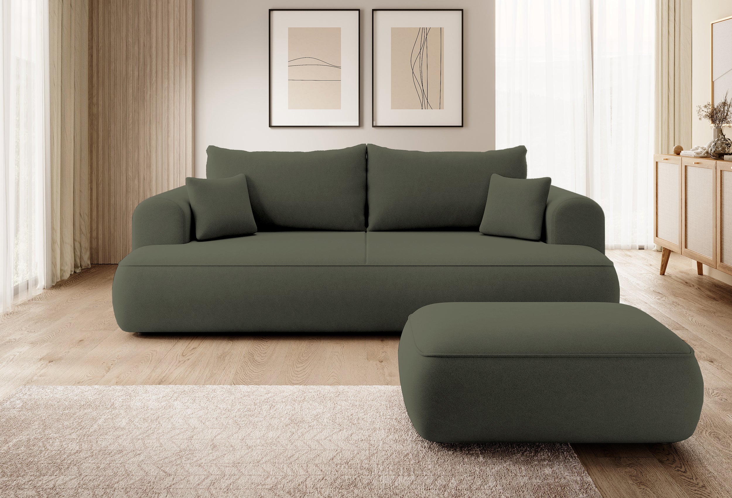 selsey-ovo-hocker-pouf-aus-velours-olivgr-n-leicht-zu-reinigen image 2