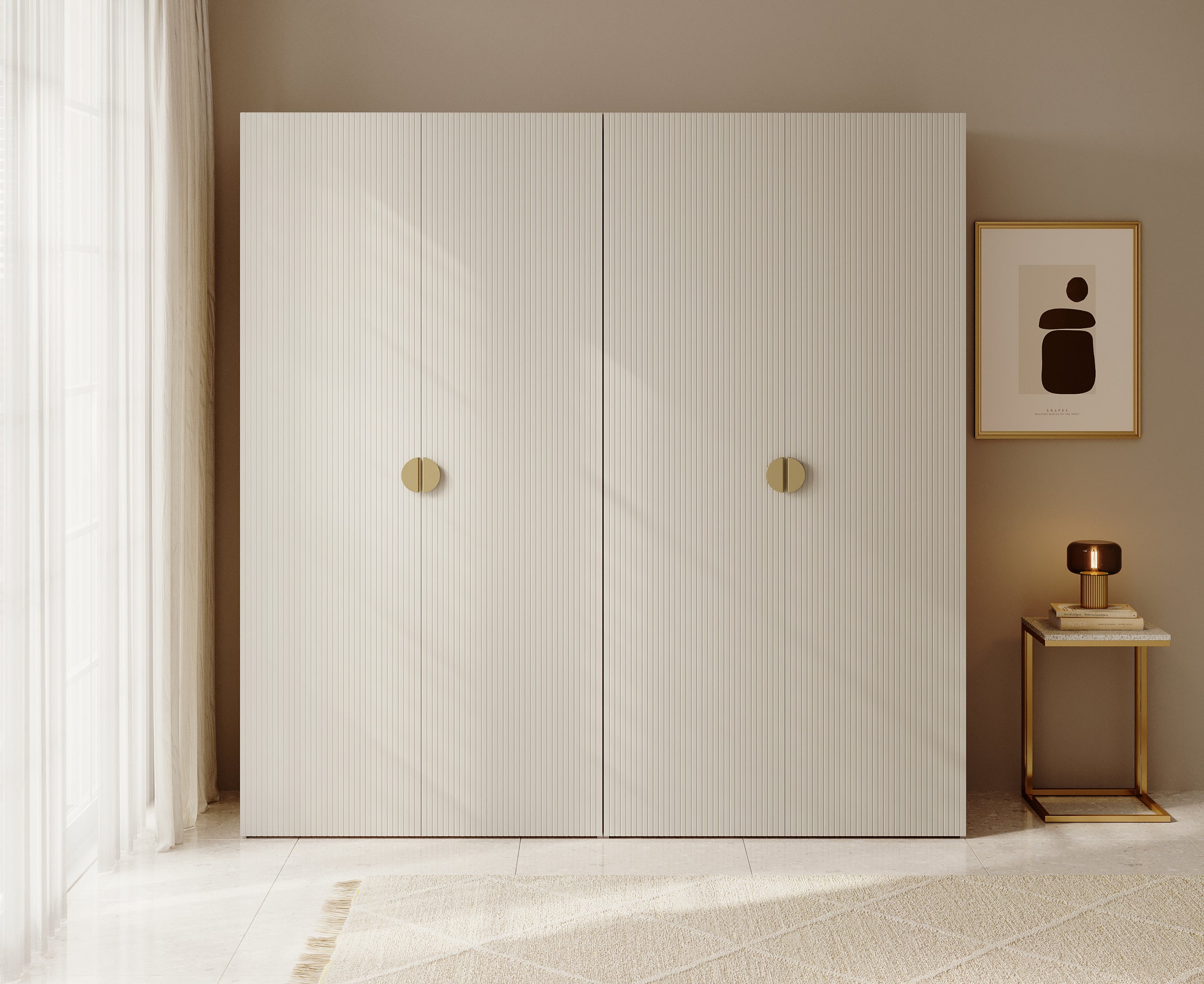 selsey-moonir-vierfl-geliger-kleiderschrank-200-cm-grau-beige-mit-kleiderstange- image 4