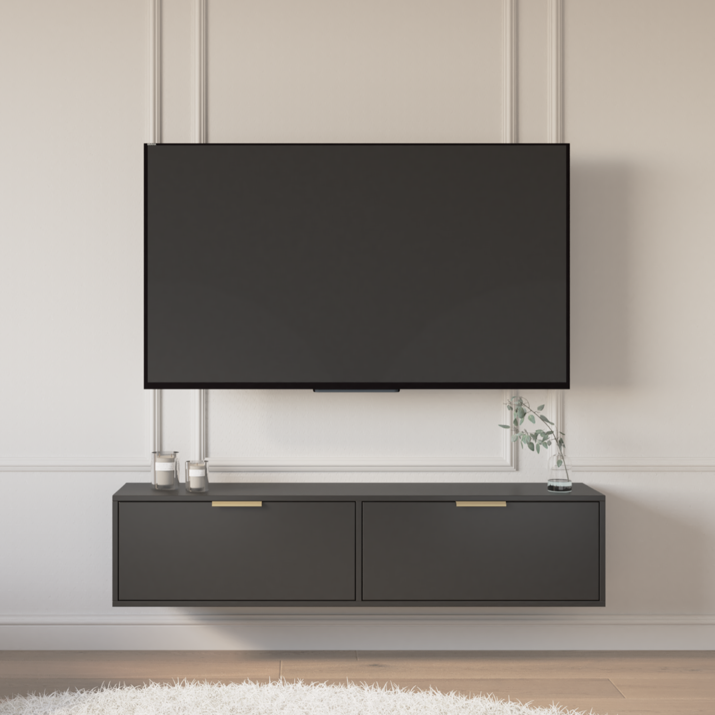 selsey-vena-h-ngender-tv-schrank-140-cm-mit-2-klappen-schwarz image 2