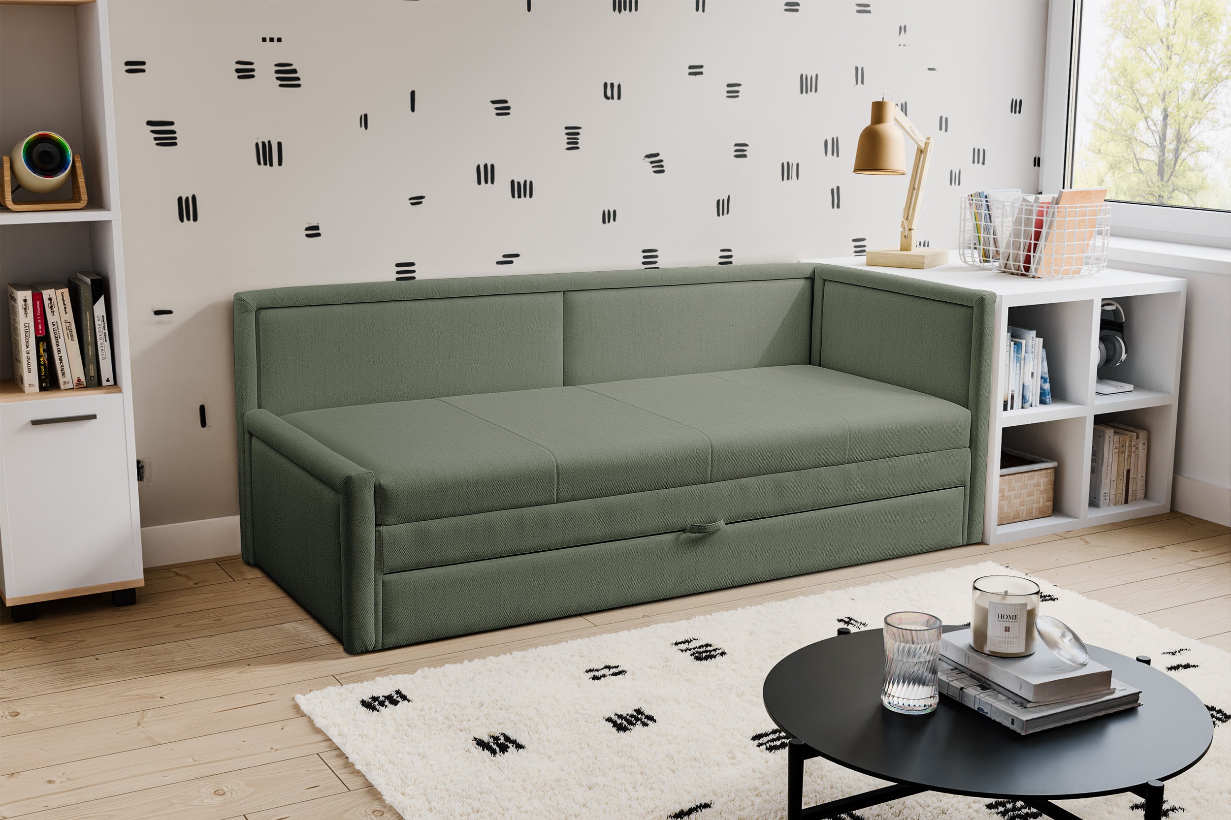 selsey-caprili-jugendbett-universal-salbeigr-n-geflecht-mit-stauraum image 2