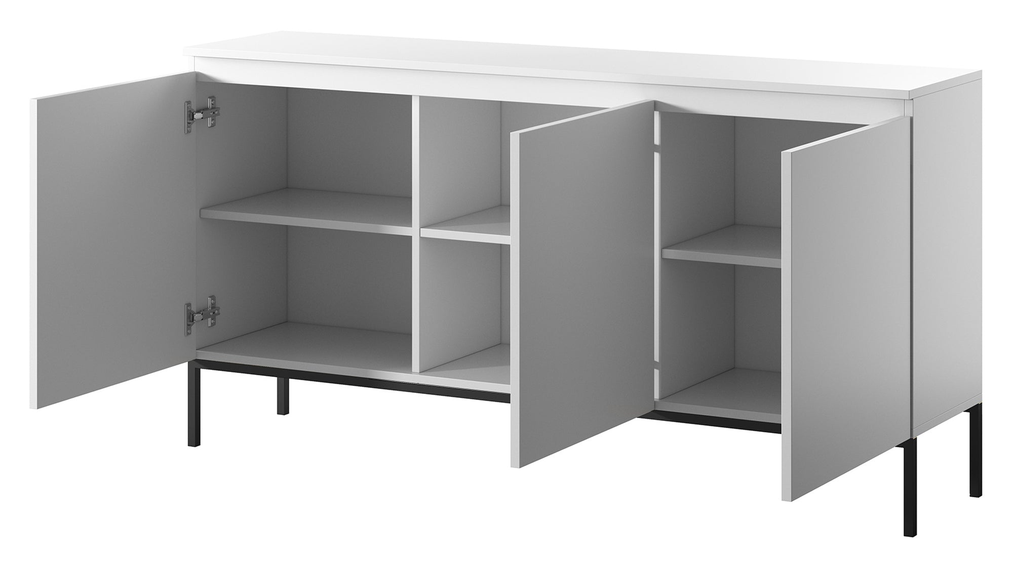 selsey-bemmi-dreht-r-kommode-150-cm-wei-mit-schwarzen-beinen image 6