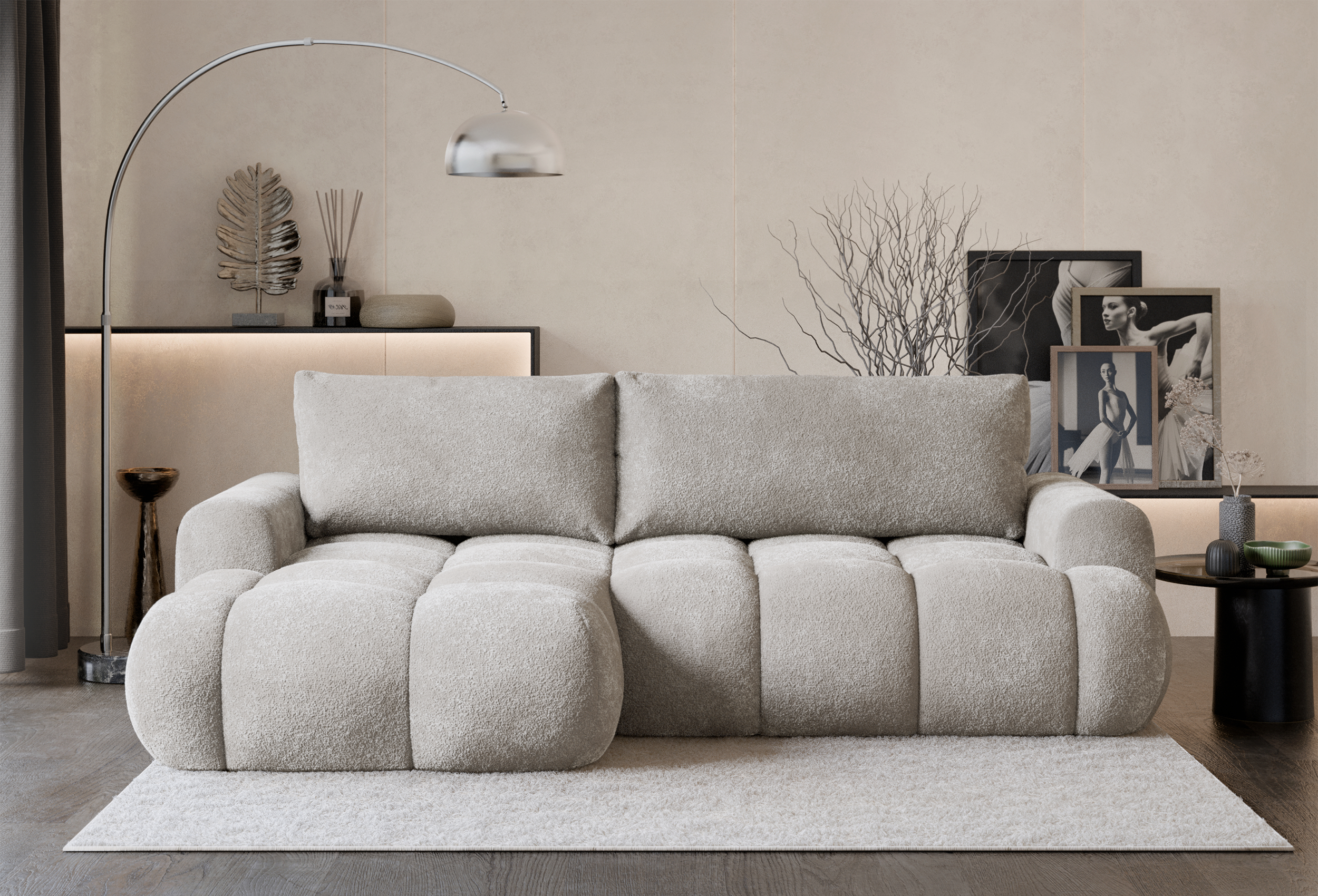 selsey-ombo-mini-ecksofa-mit-schlaffunktion-linksseitig-grau-beige-boucl image 3