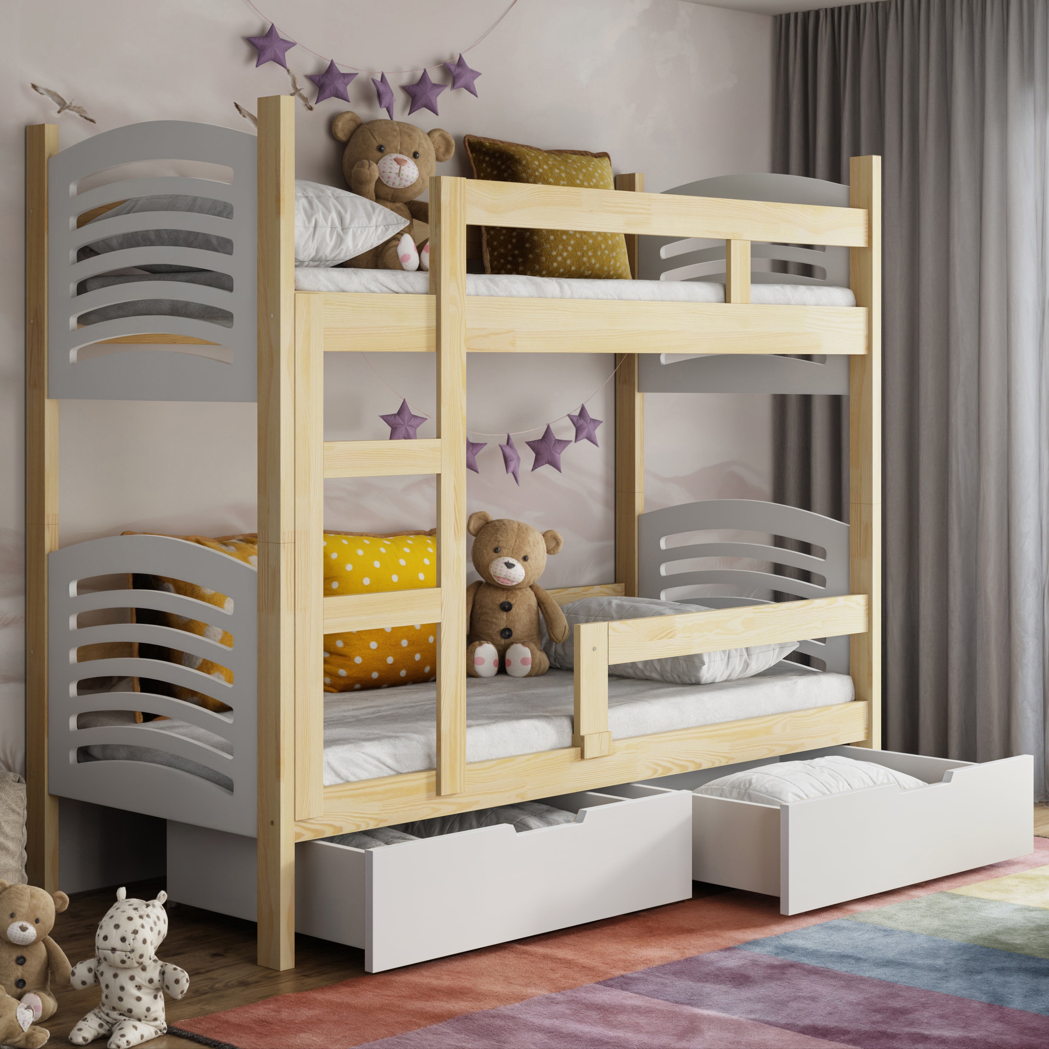 selsey-cami-etagenbett-75x180-cm-mit-schubladen-kiefer-wei image 2