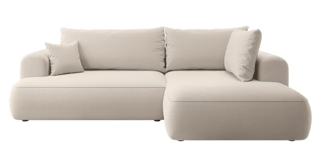 selsey-ovo-ecksofa-l-form-rechts-mit-schlaffunktion-hellbeige-velours image 1