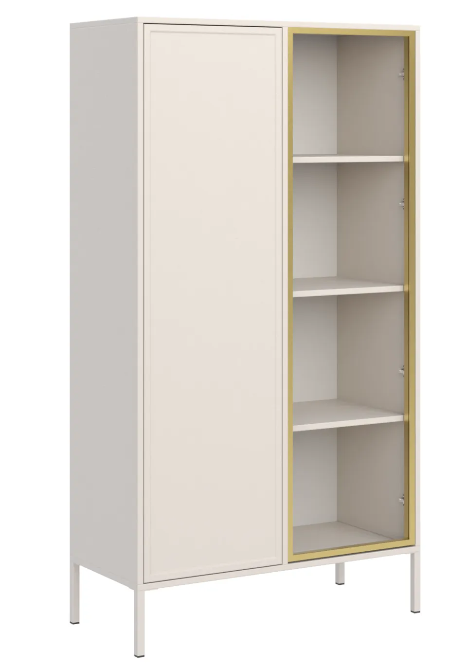 selsey-velveto-vitrine-90-cm-zweit-rig-kaschmir-mit-glasfront image 1