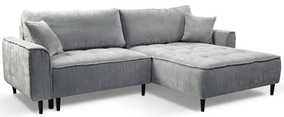 selsey-blues-ecksofa-l-f-rmig-rechts-mit-schlaffunktion-und-stauraum-grauer-cord image 1