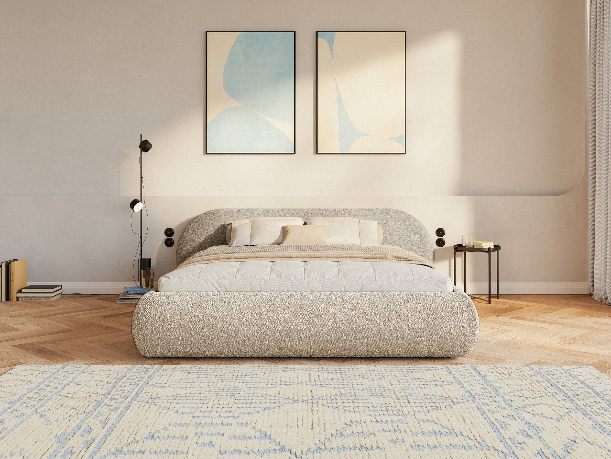 selsey-shels-low-polsterbett-160x200-cm-mit-stauraum-hellbeige-boucl image 4
