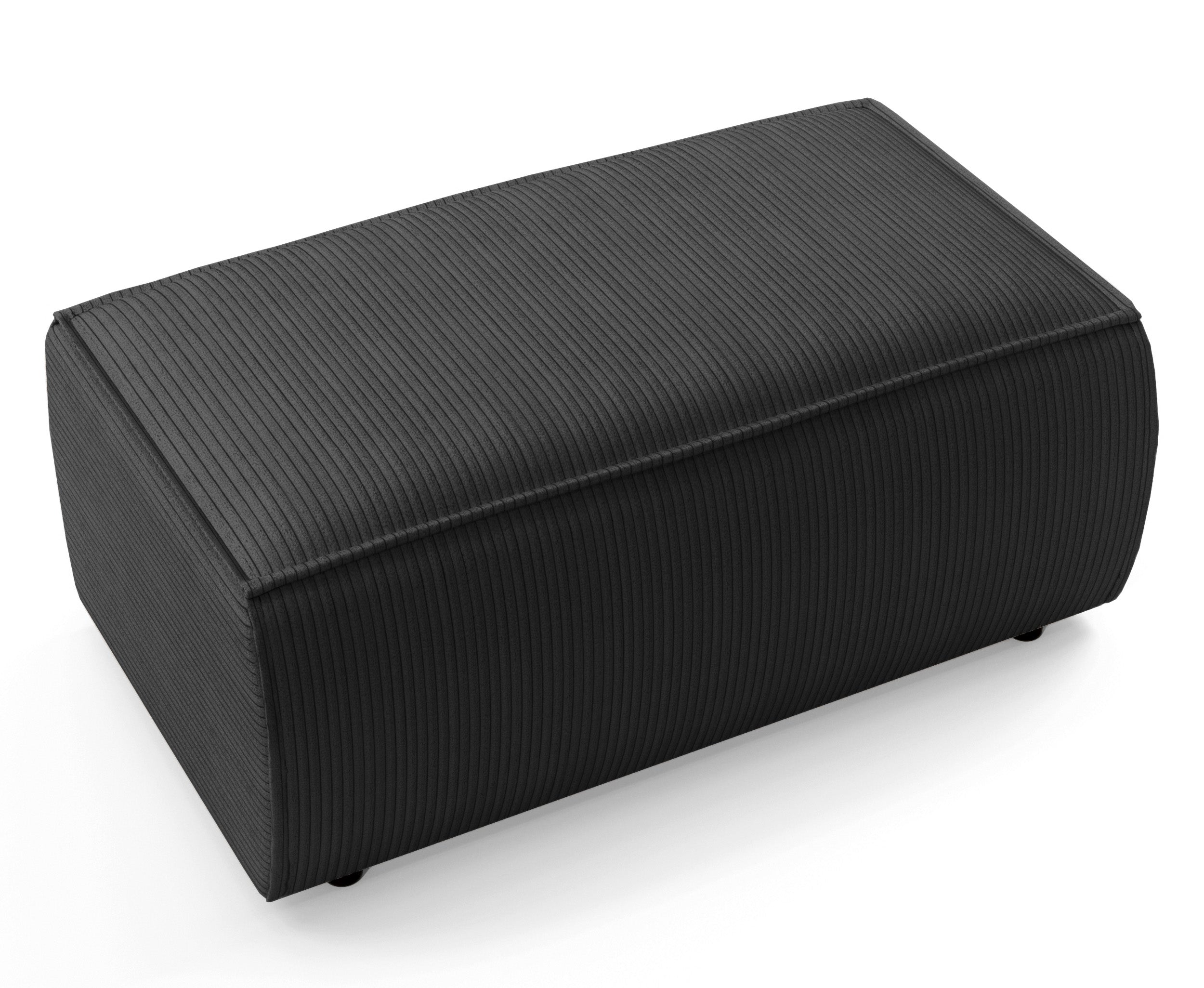 selsey-farese-cordhocker-pouf-dunkelgrau-cord image 2