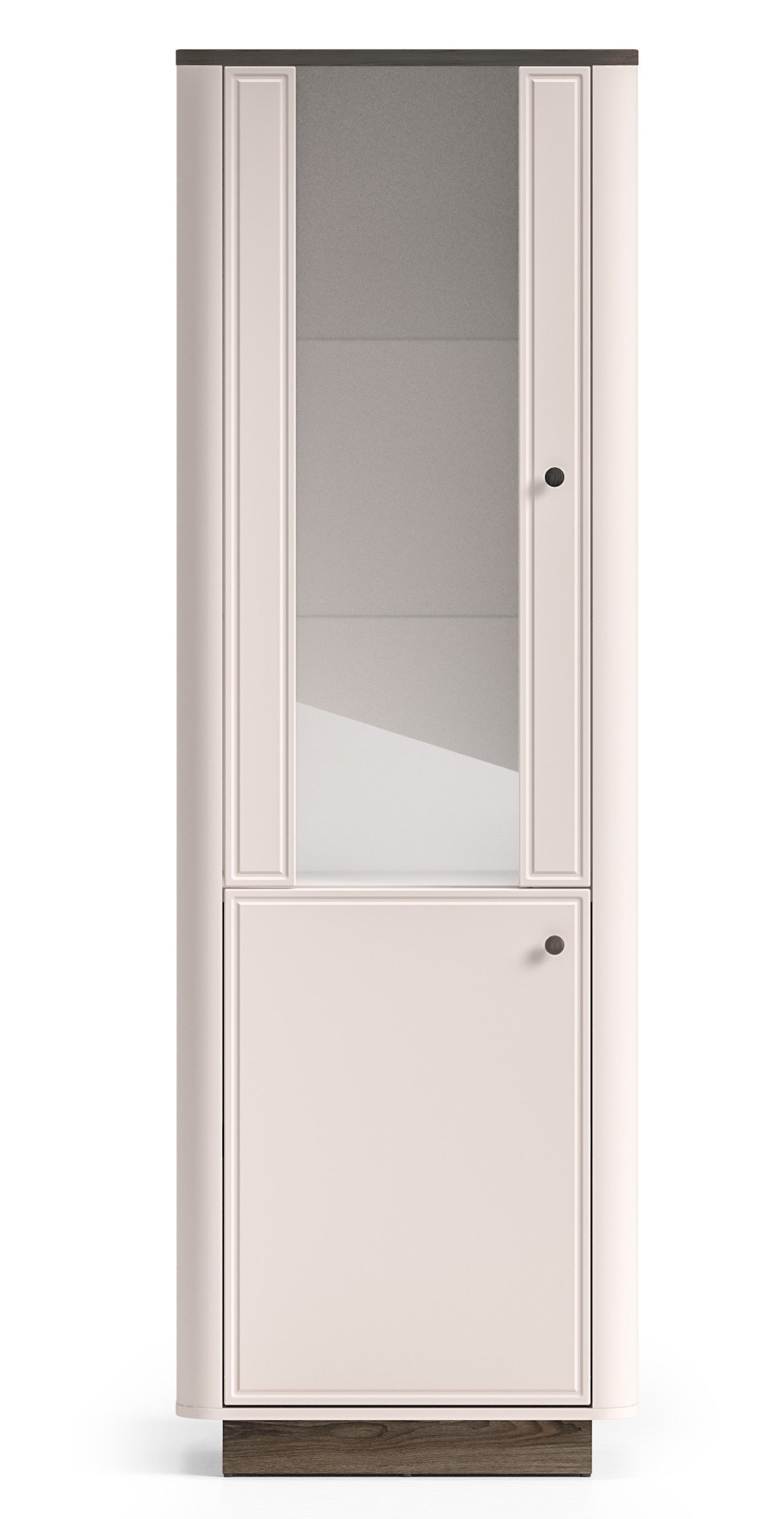 selsey-vilavio-hohe-vitrine-65-cm-mit-zwei-t-ren-und-beleuchtung-kaschmir-eiche- image 5