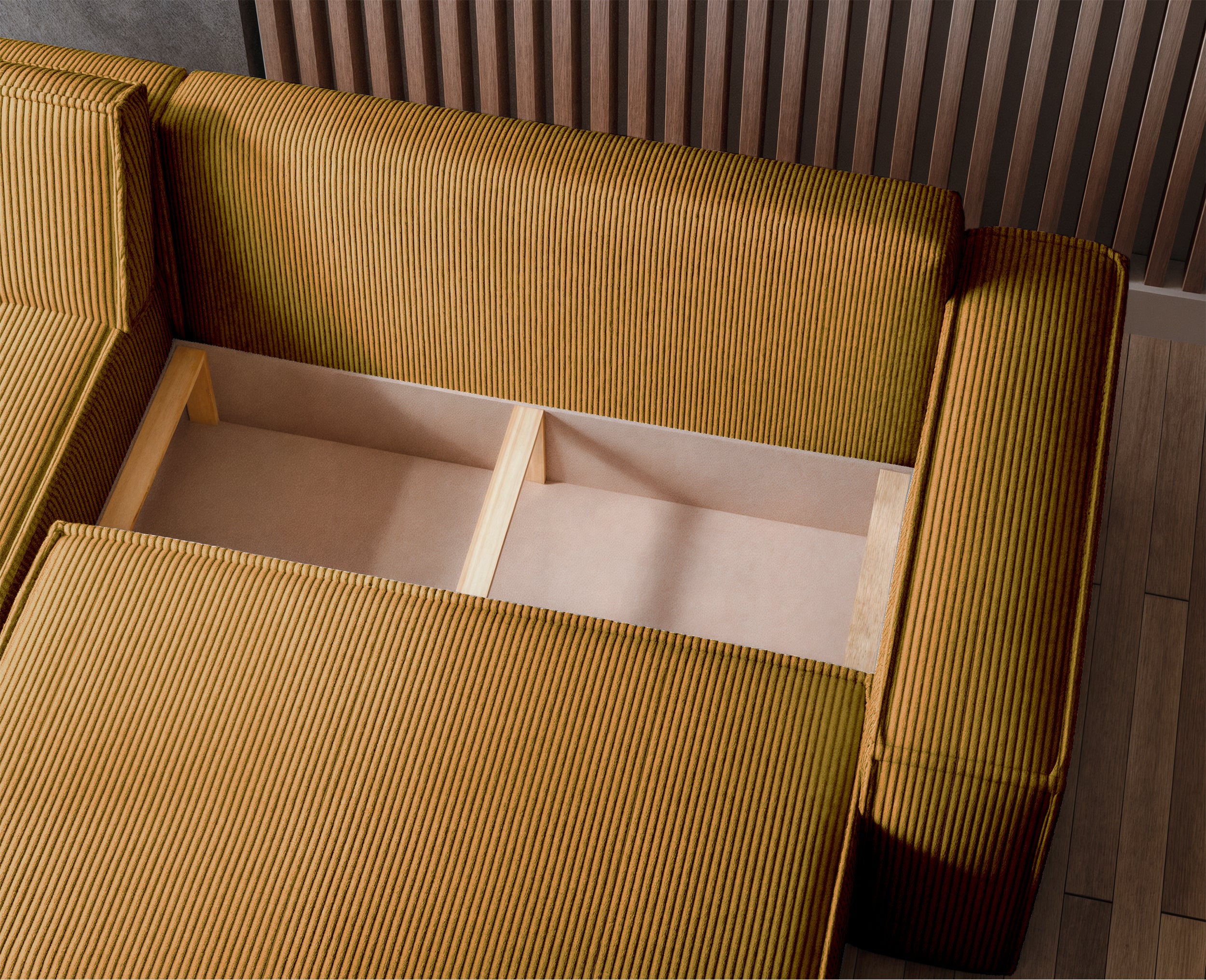 selsey-scarlo-ecksofa-l-f-rmig-mit-schlaffunktion-und-stauraum-senfgelber-cordst image 5