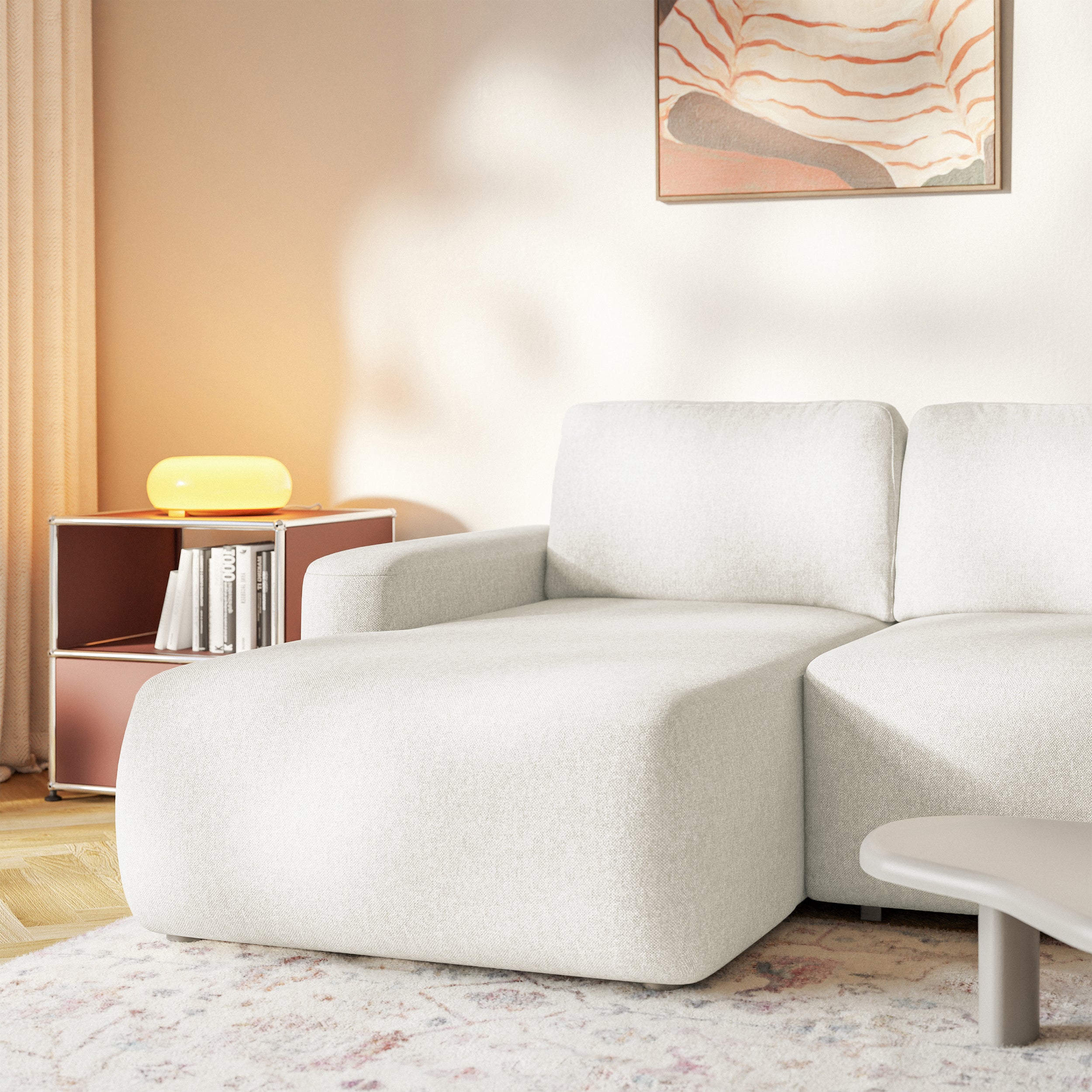 selsey-carnos-mini-ecksofa-l-links-creme-chenille-mit-schlaffunktion image 6