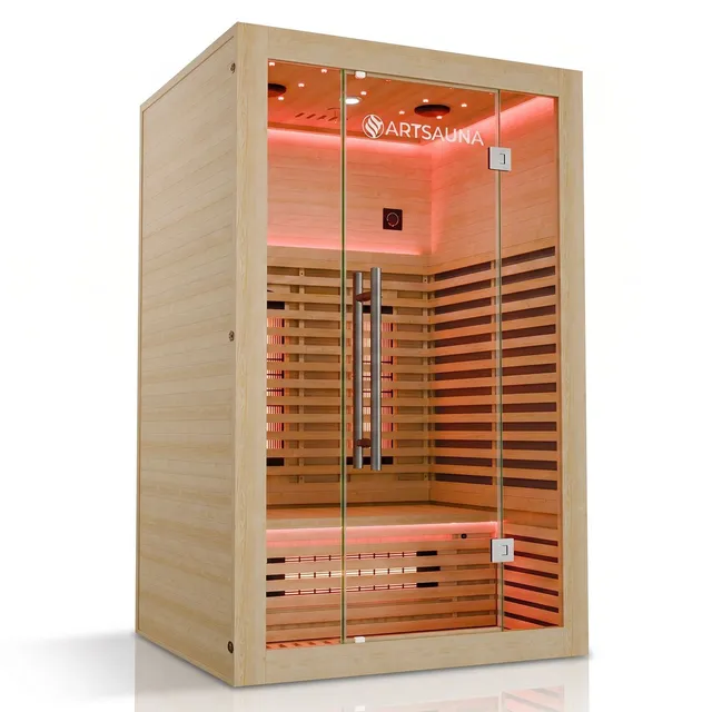 juskys-infrarotkabine-trondheim-120-natur-f-r-2-personen image 1