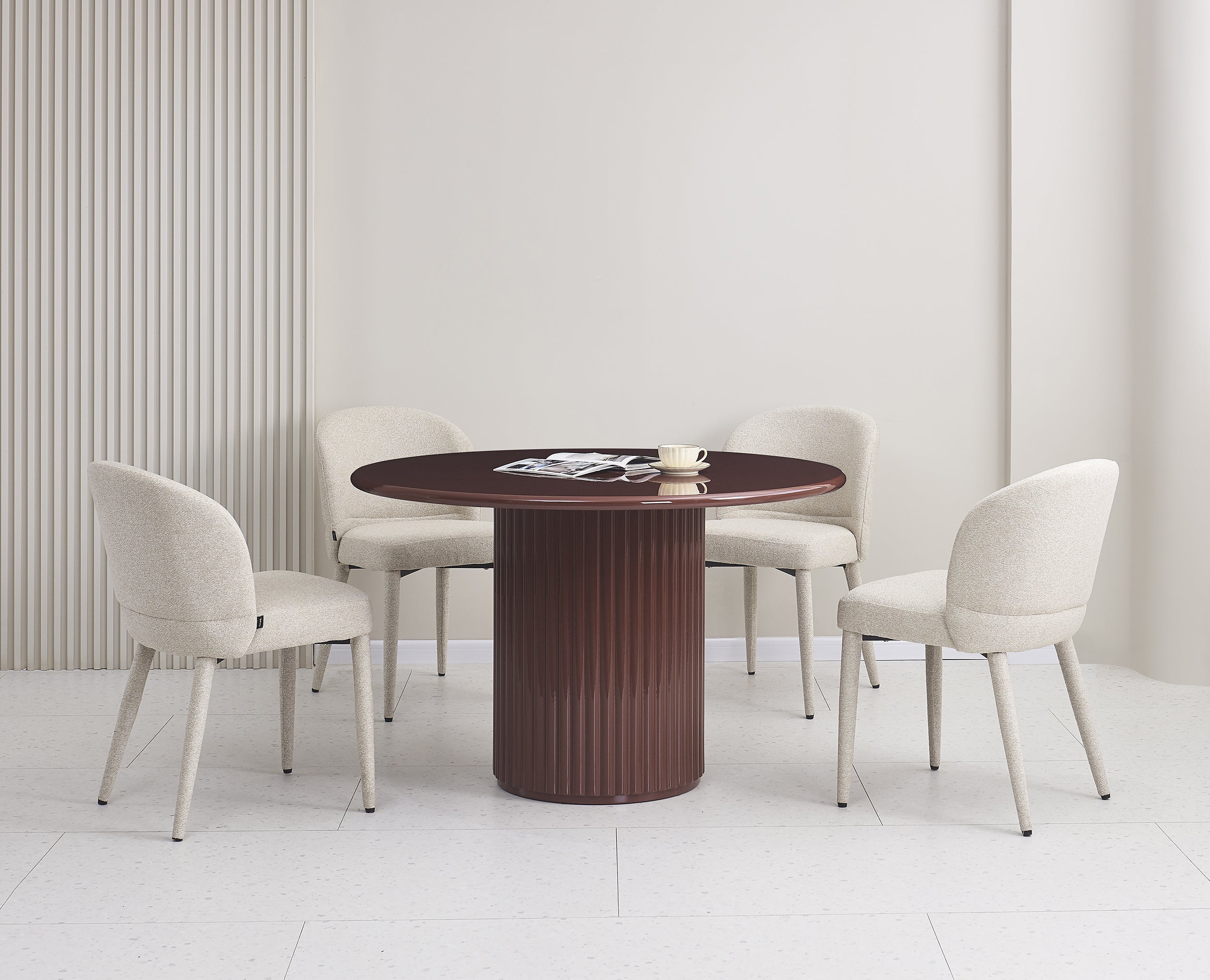 selsey-prinise-runder-esstisch-120-cm-bordeaux-hochglanz image 2