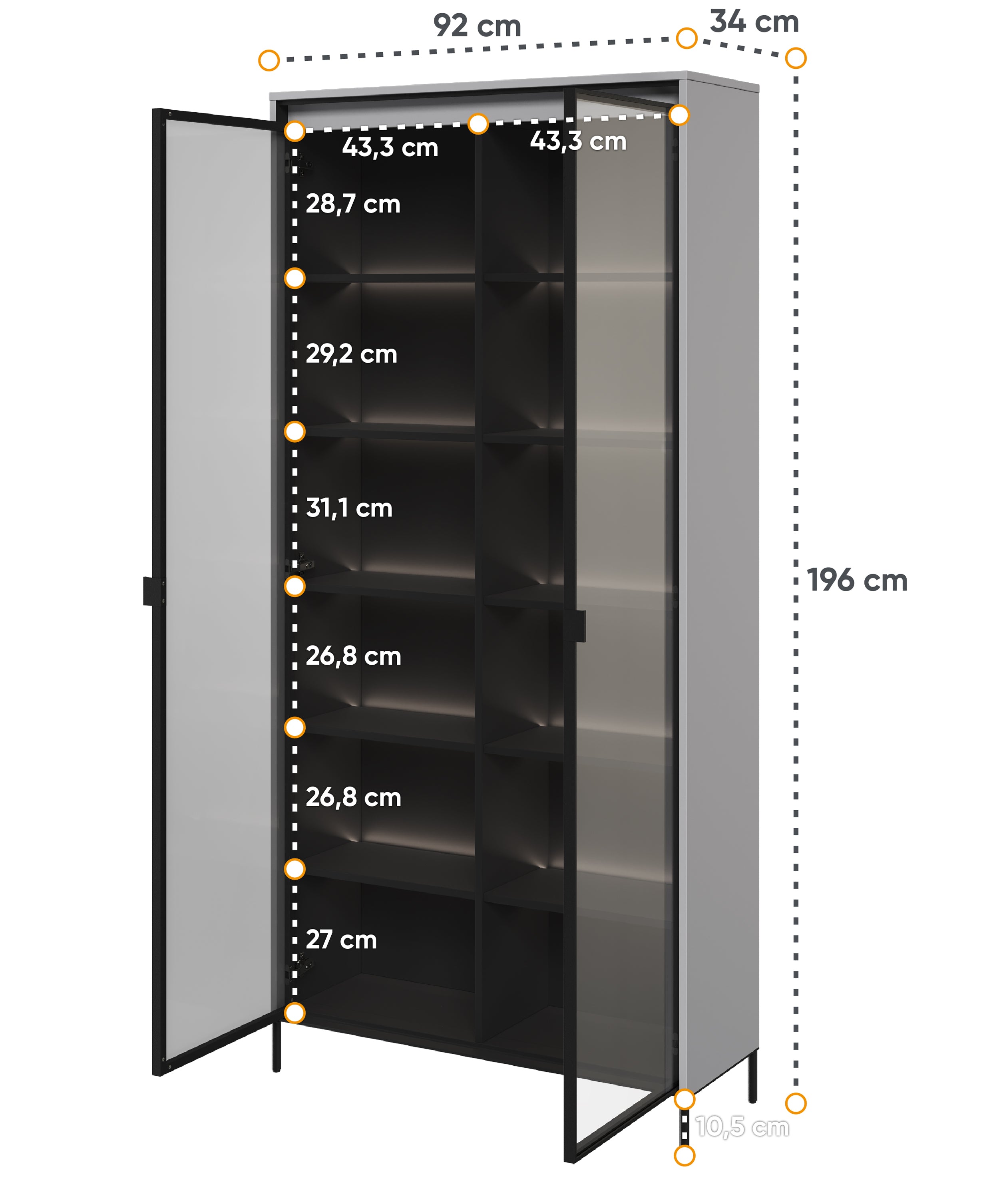 selsey-trend-zweifl-geliger-schrank-92-cm-mit-led-grau image 4