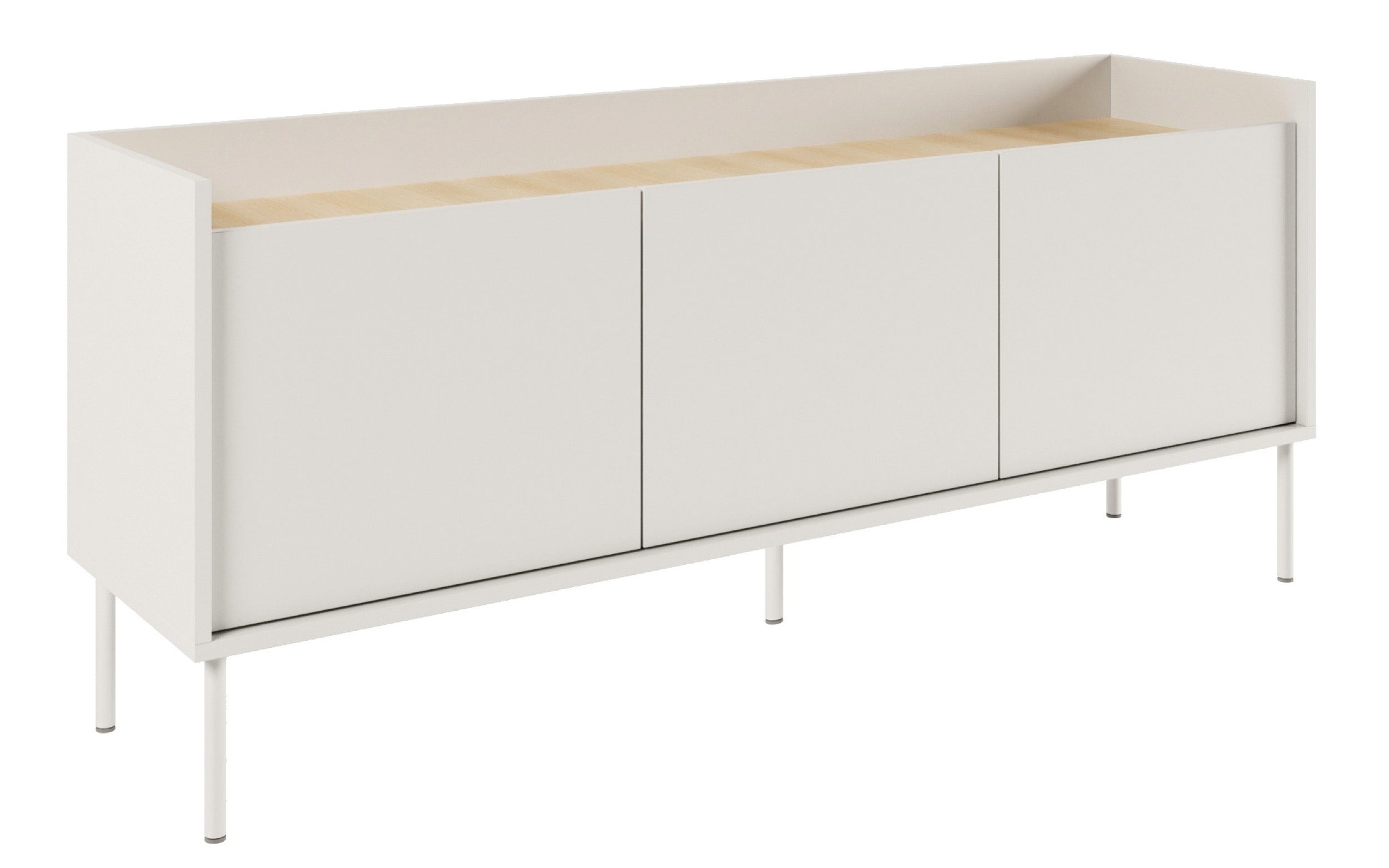 selsey-tovi-tv-schrank-dreit-rig-140-cm-wei-lindberg-eiche image 1