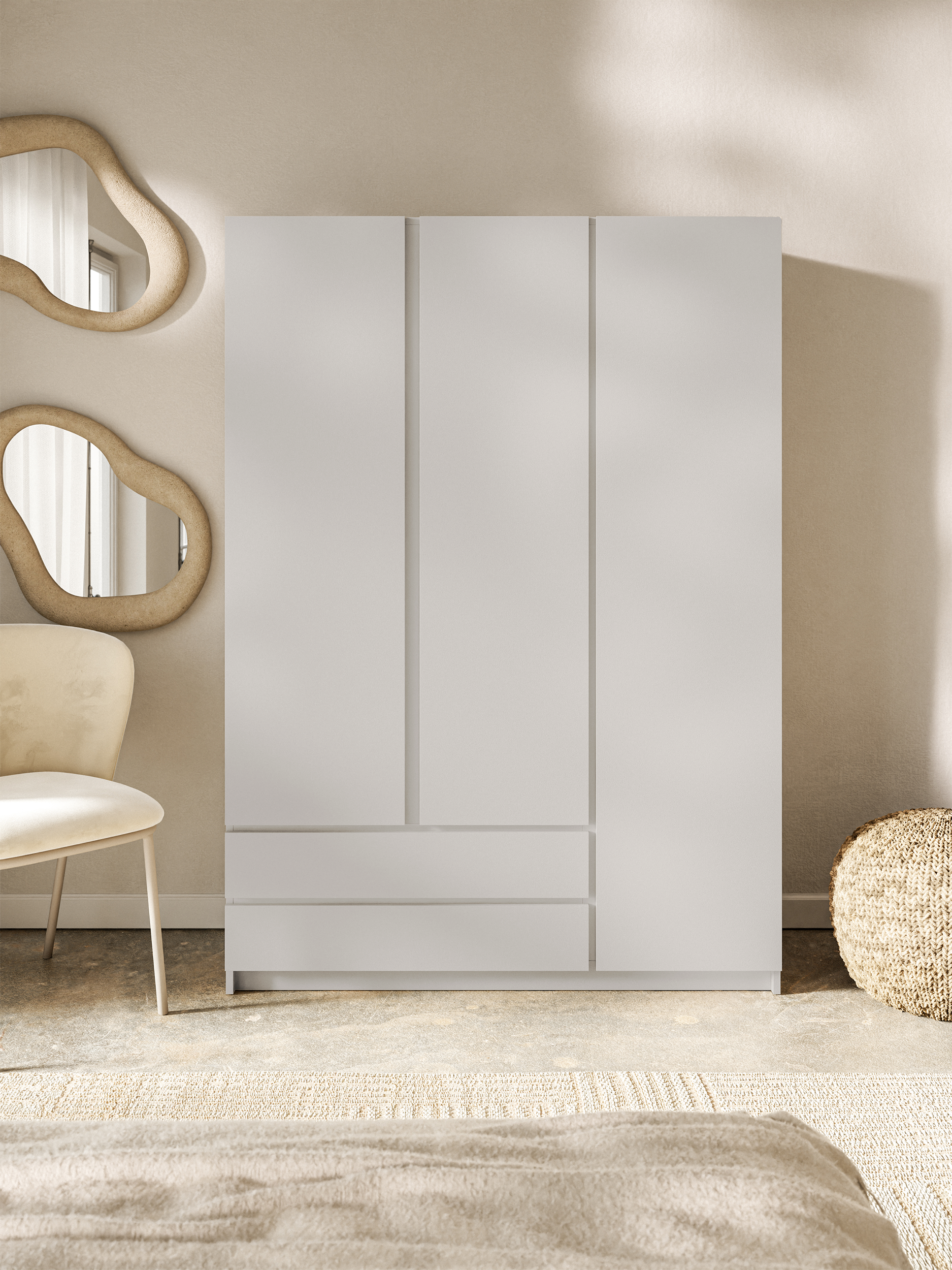 selsey-bemmi-dreht-renschrank-150-cm-kaschmir-mit-3-t-ren-und-2-schubladen image 3
