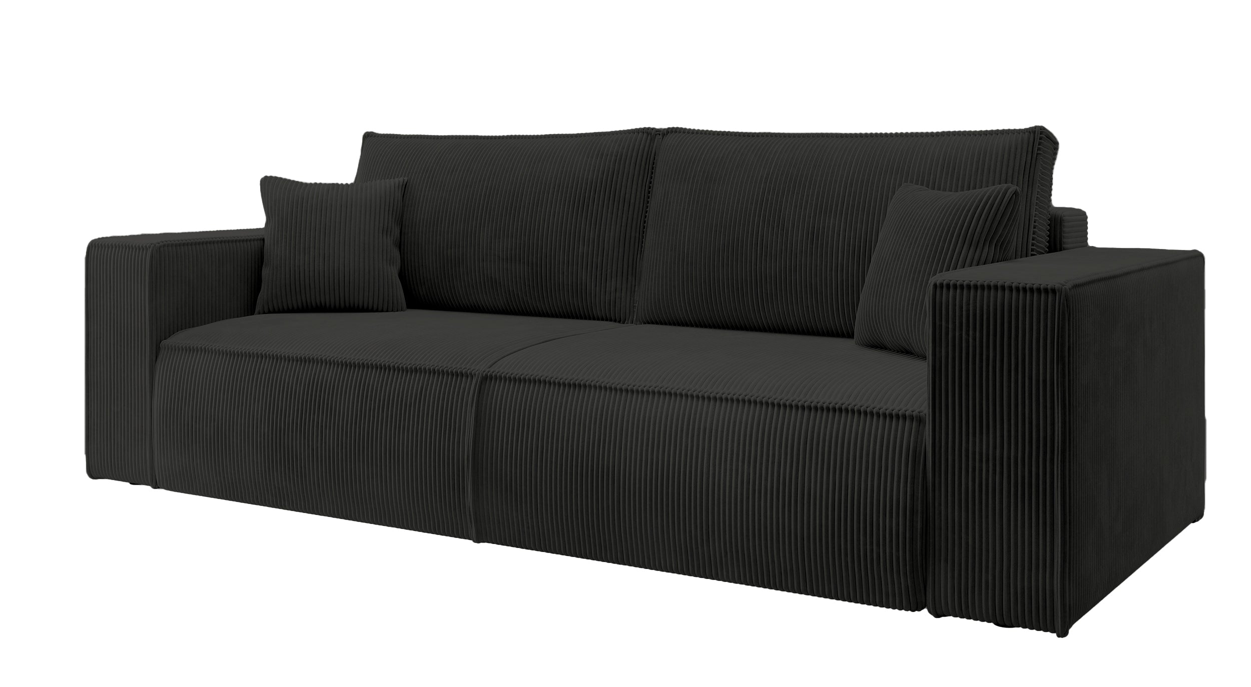 selsey-farese-dreisitziges-schlafsofa-mit-stauraum-schwarzer-cordstoff image 1