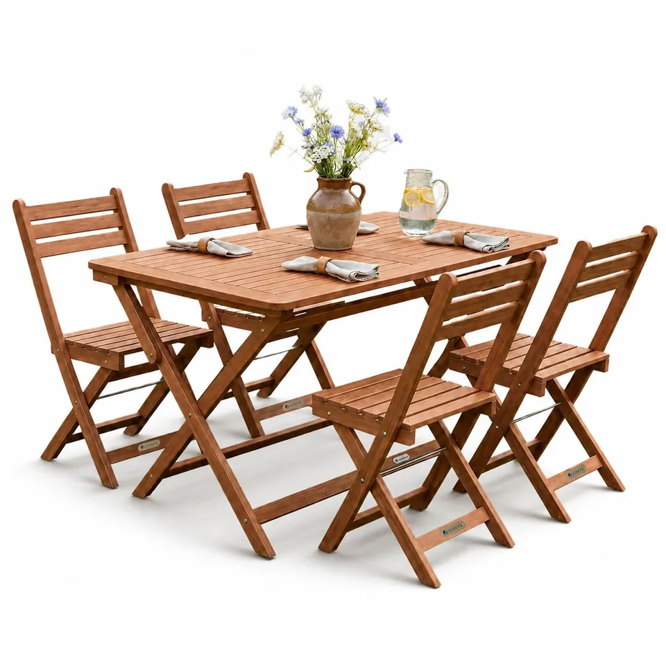 juskys-rimini-gartenm-bel-set-aus-akazienholz-tisch-120-cm-4-st-hle image 1