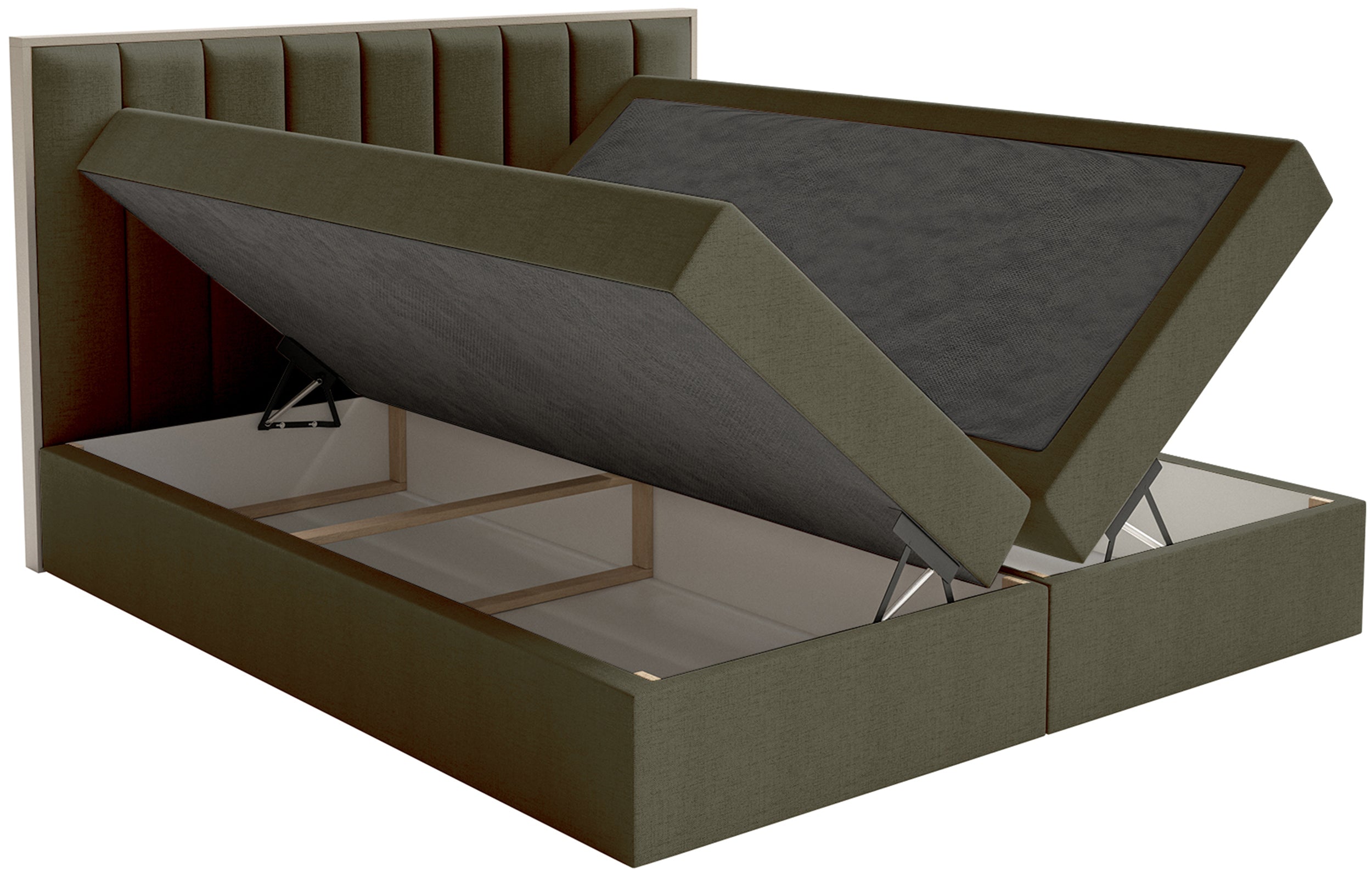 selsey-togents-kontinentalbett-160x200-cm-mit-stauraum-und-topper-dunkelgr-n-che image 6