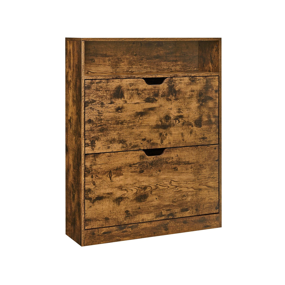 vasagle-schuhschrank-mit-2-klappen-und-offenem-fach image 2