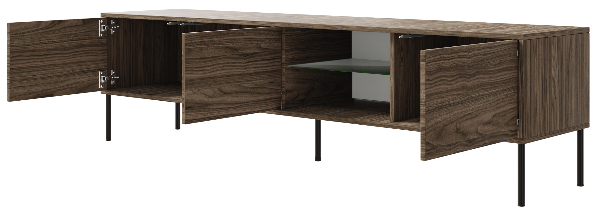 selsey-modity-dreit-riger-tv-schrank-175-cm-nussbaum-mit-glasablage-und-beleucht image 5