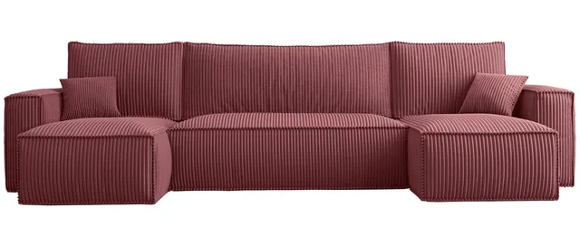 selsey-scarlo-u-f-rmige-eckcouch-mit-schlaffunktion-und-stauraum-dunkelrosa-cord image 1