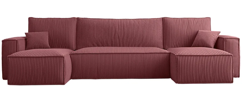 selsey-scarlo-u-f-rmige-eckcouch-mit-schlaffunktion-und-stauraum-dunkelrosa-cord image 1
