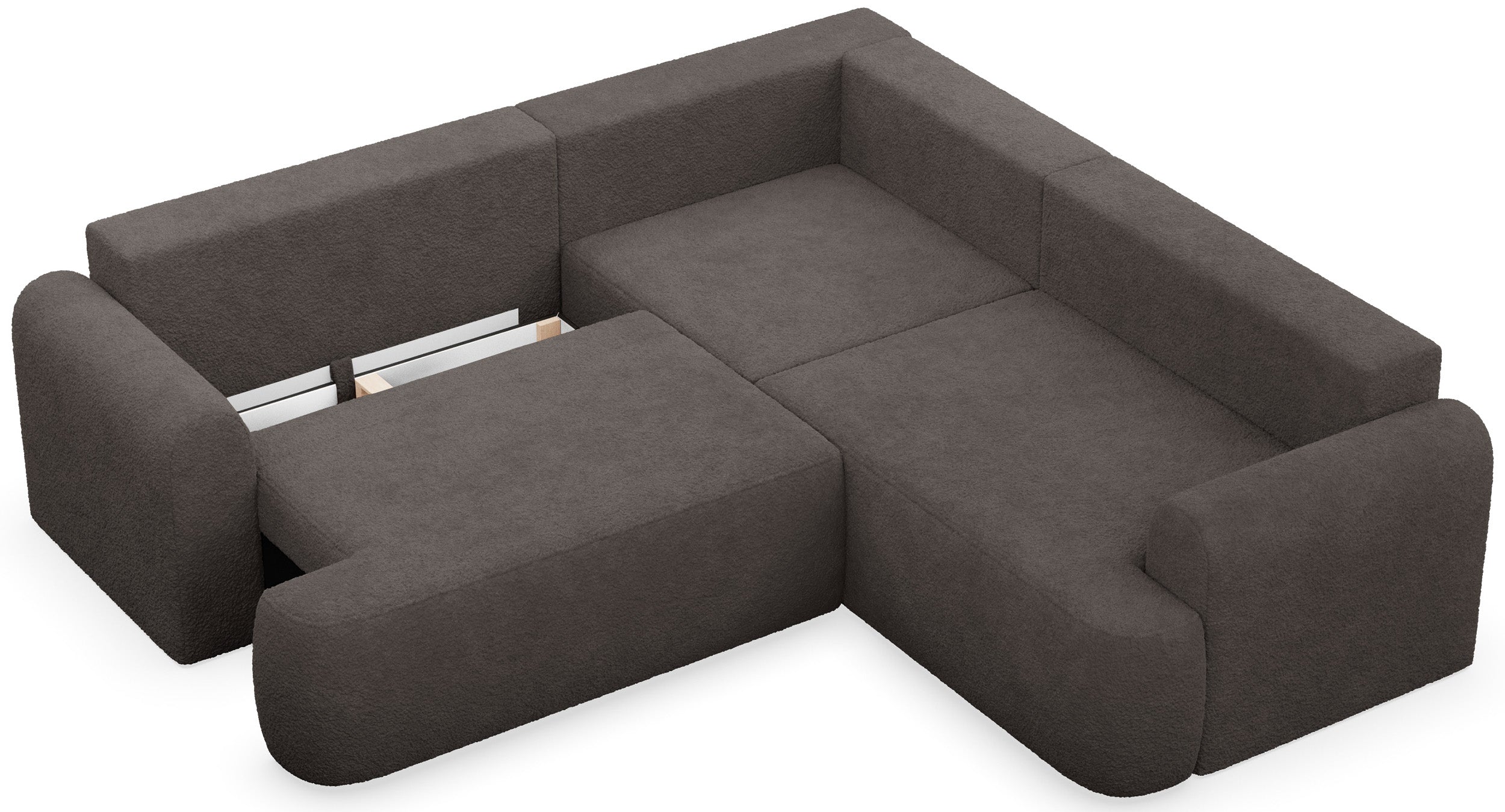 selsey-ovo-ecksofa-l-f-rmig-mit-schlaffunktion-universell-grau-braun-boucl image 4