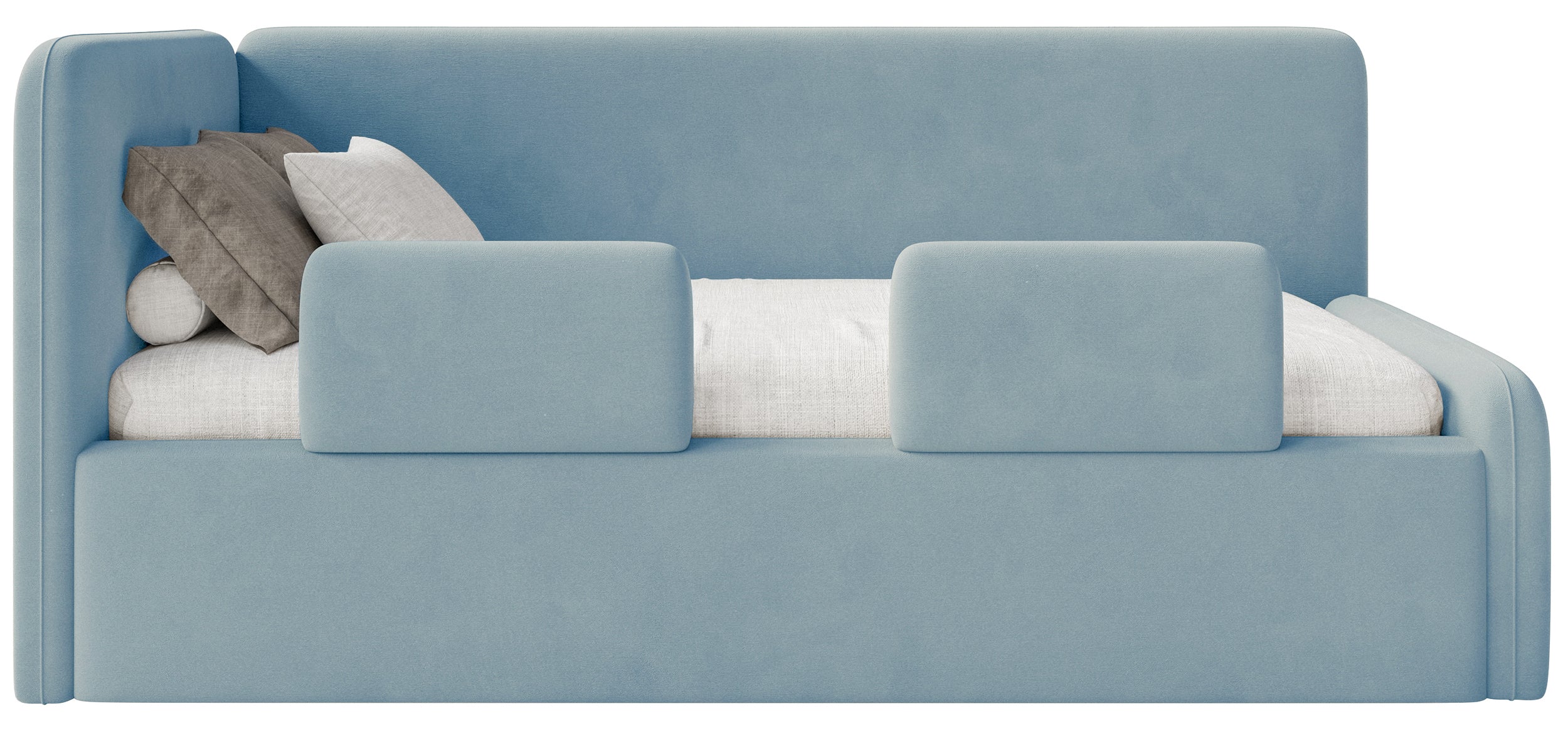 selsey-fanklo-jugendbett-90x200-cm-links-blau-samt-mit-matratze-und-stauraum image 7