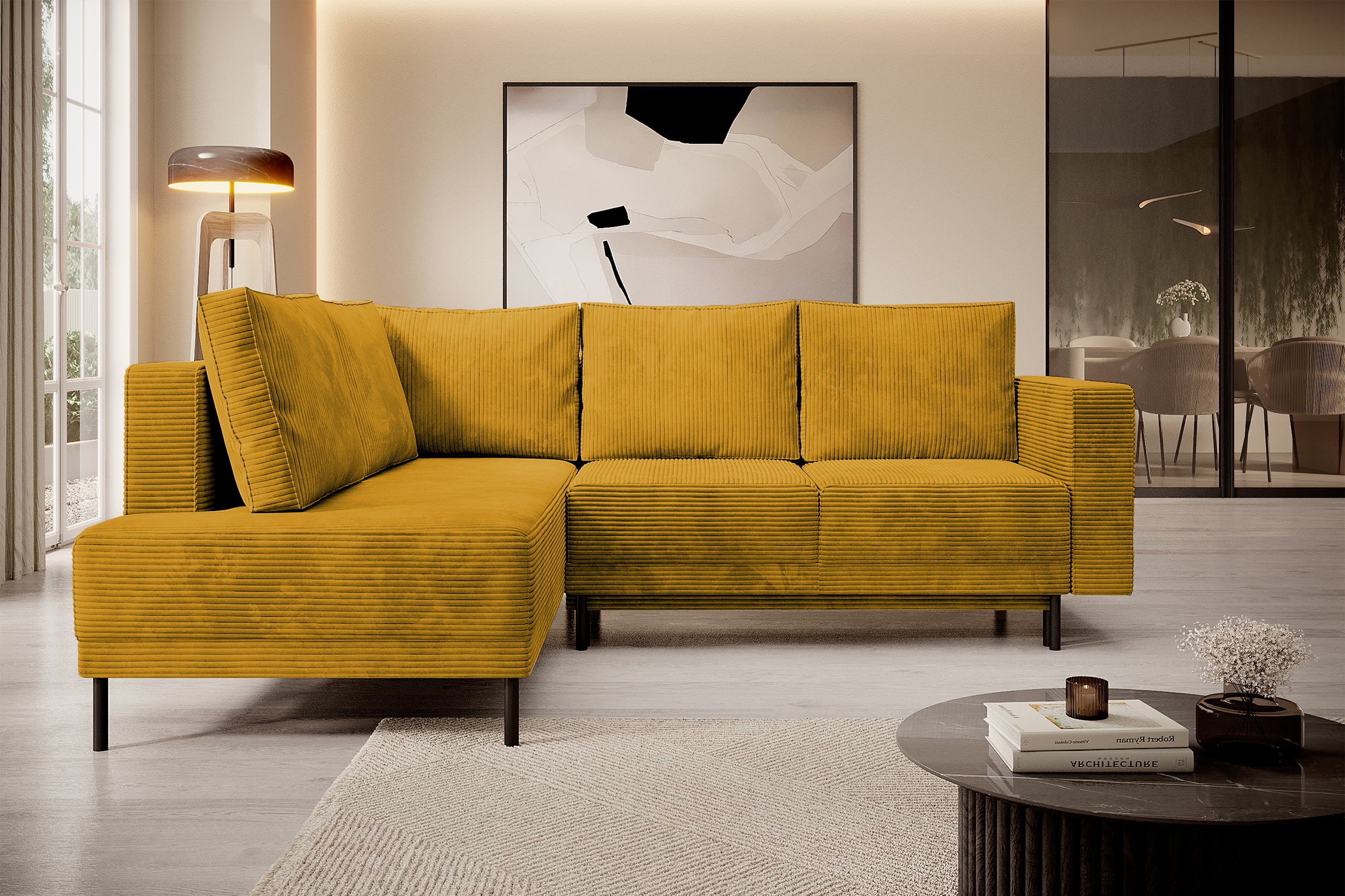 selsey-rodario-ecksofa-linksseitig-mit-schlaffunktion-und-bettkasten-senfgelber- image 3
