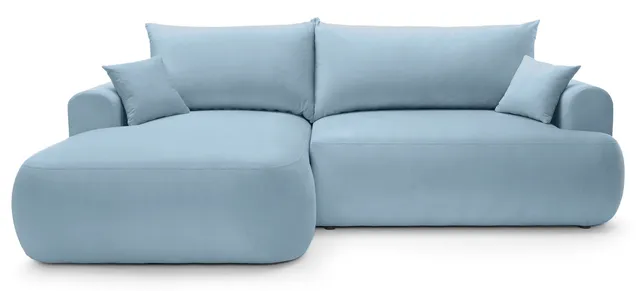 selsey-ovo-ecksofa-mit-schlaffunktion-l-form-links-mit-stauraum-hellblauer-samt image 1