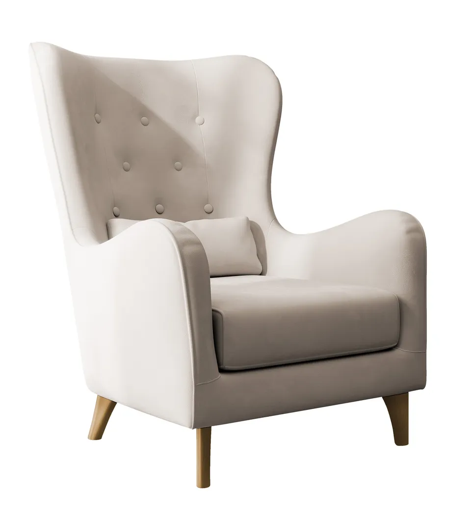 selsey-calmino-ohrenbacken-relaxsessel-creme-hydrophober-samt-buchenholzbeine image 1