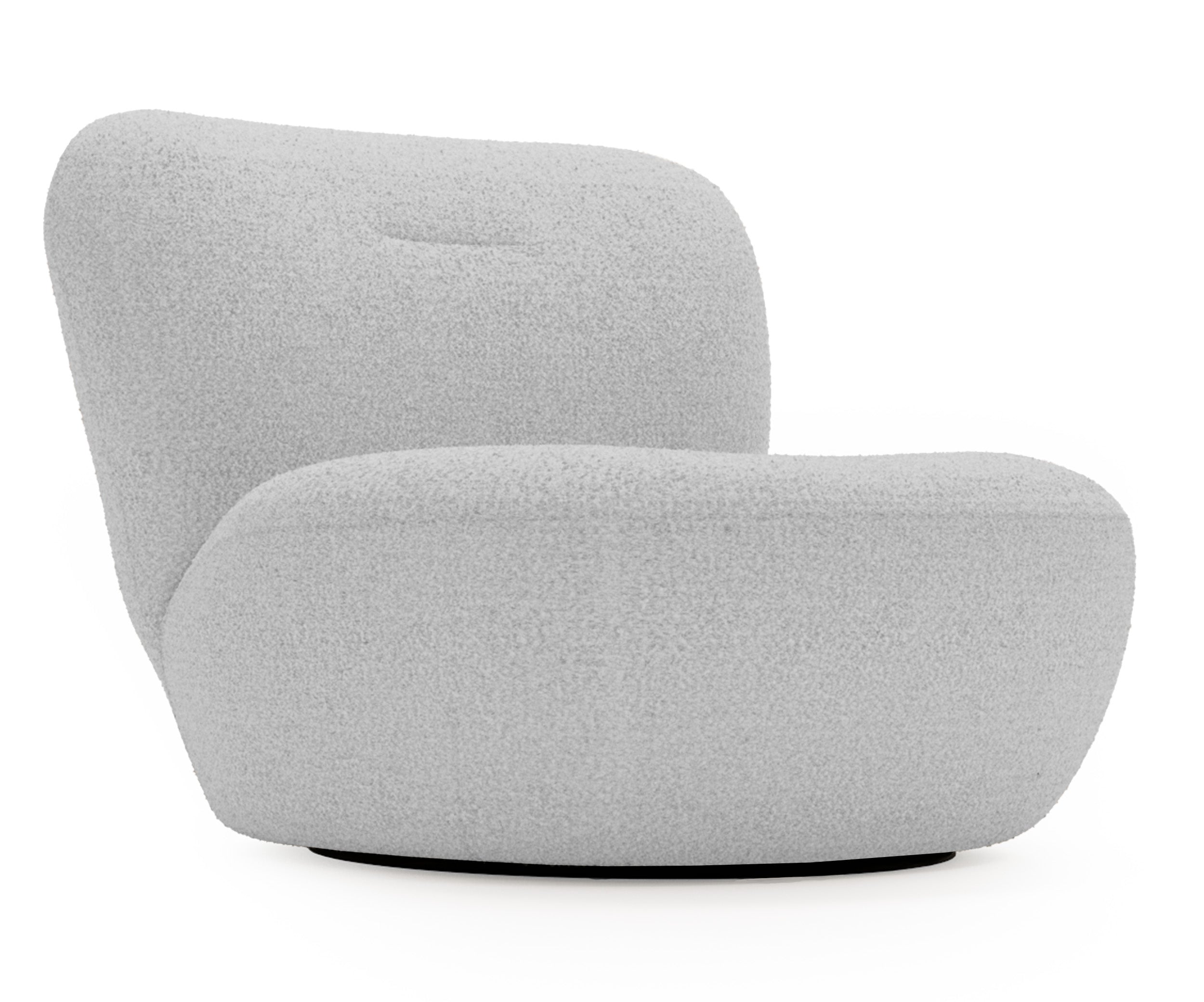 selsey-nicolino-drehstuhl-sessel-grau-boucl-mit-360-drehbasis image 1