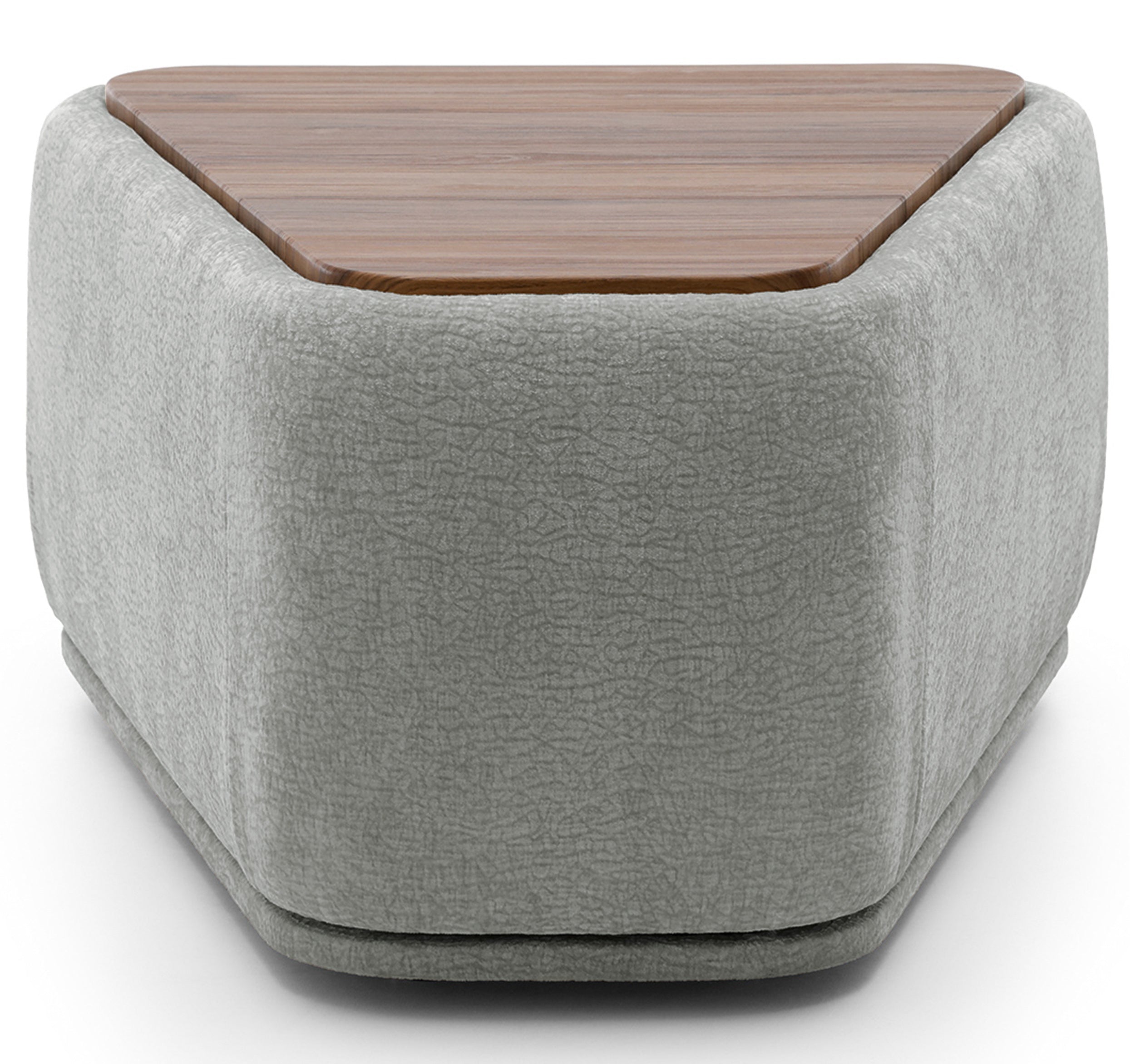 selsey-bommo-modulares-dreieckiges-pouf-mit-tischplatte-grauer-chenille image 5