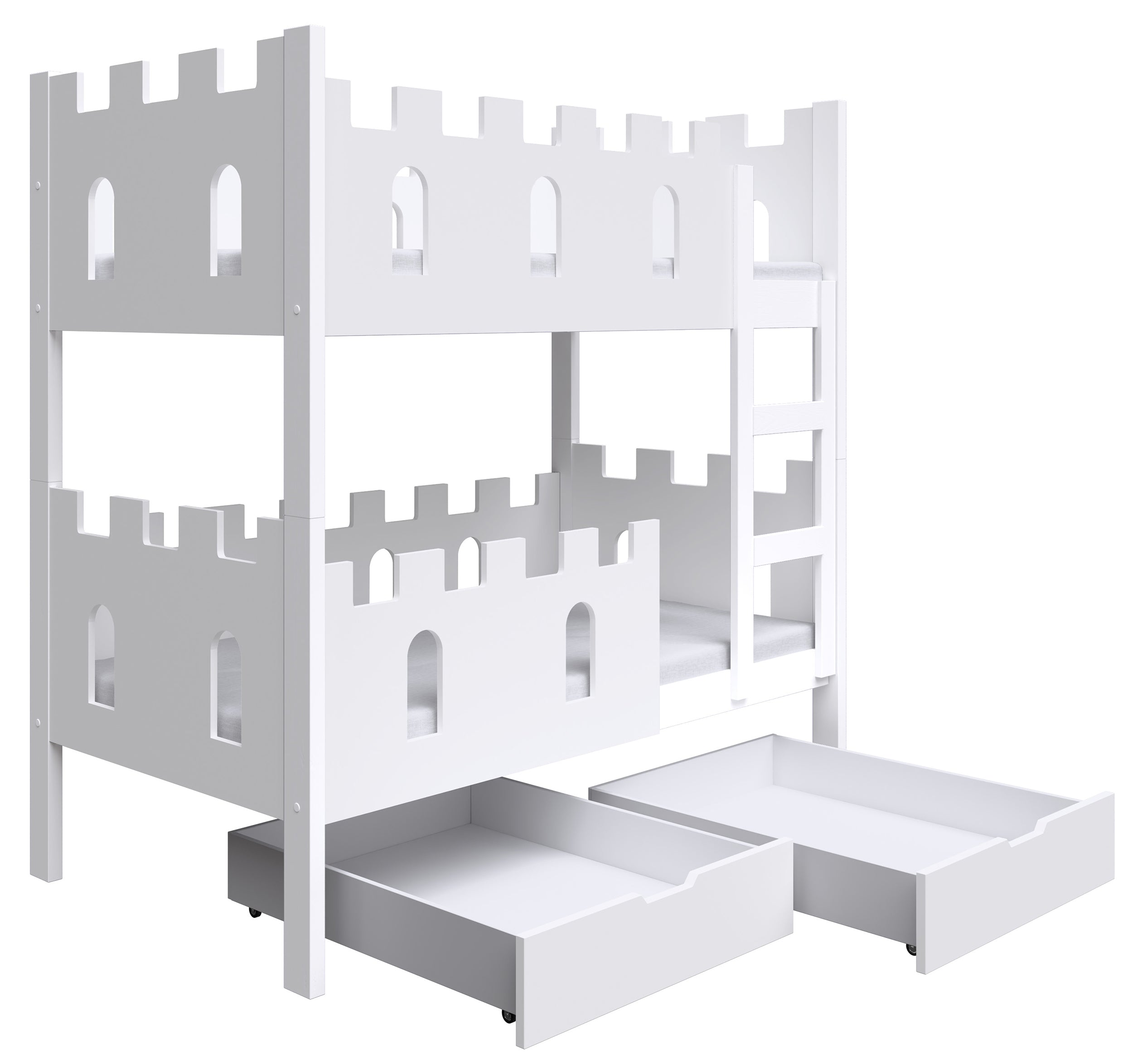 selsey-castelo-etagenbett-75x180-cm-mit-matratzen-und-schubladen-wei image 1