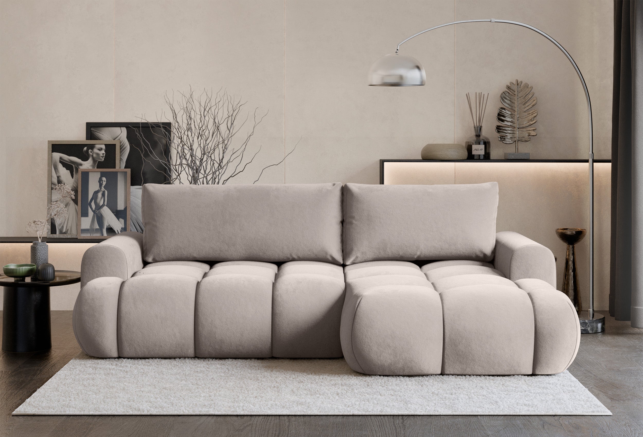 selsey-ombo-mini-ecksofa-rechts-l-f-rmig-mit-schlaffunktion-und-stauraum-hellbei image 2