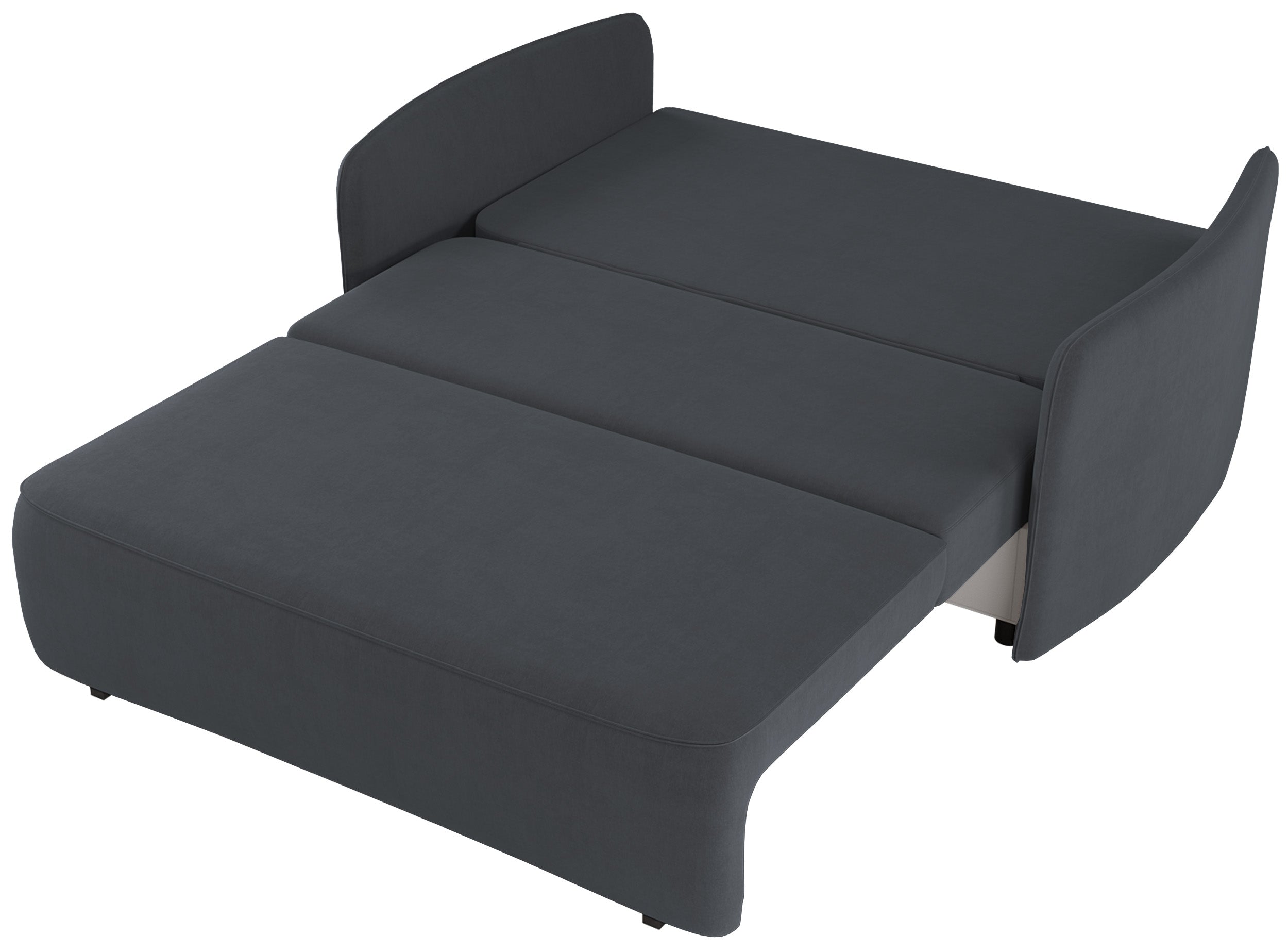 selsey-paxi-zweisitziges-schlafsofa-165-cm-mit-stauraum-dunkelgrauer-chenillebez image 3