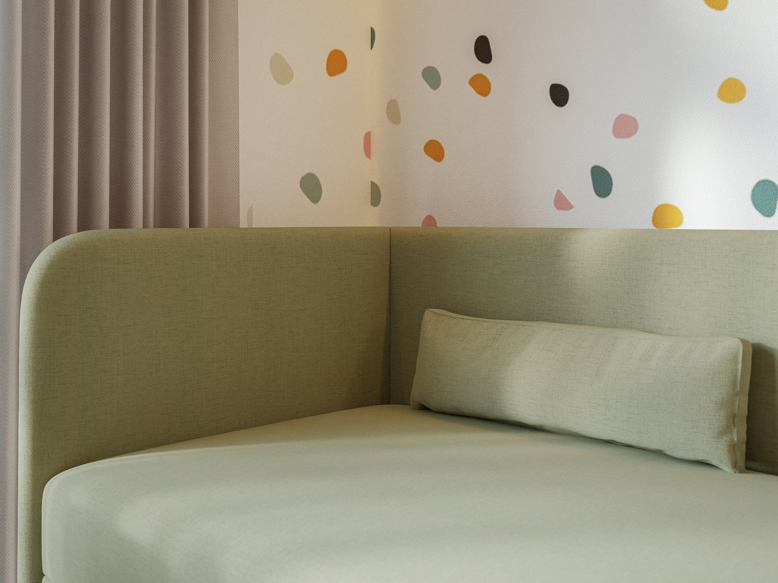 selsey-calmmo-jugendbett-90x200-cm-linksseitig-mit-stauraum-olivgr-ner-chenille image 4