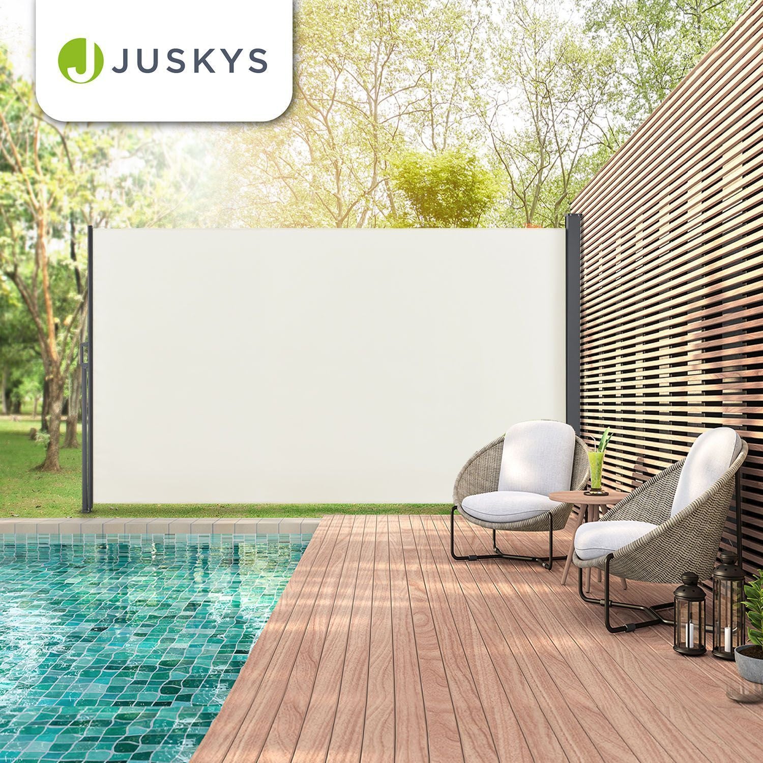 juskys-seitenmarkise-dubai-beige-300-x-180-cm-ausziehbarer-sicht-sonnenschutz image 7