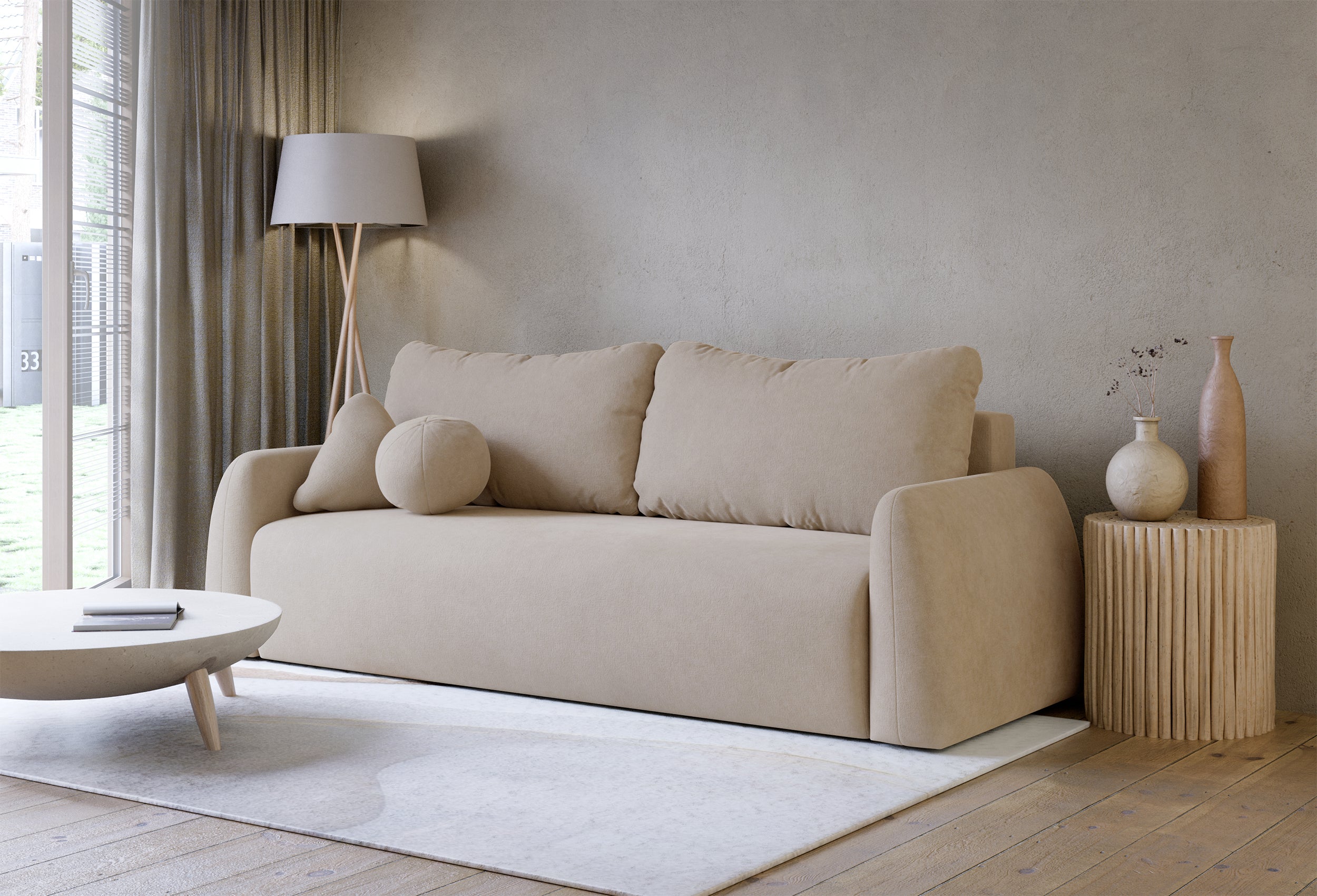 selsey-nubelle-drei-sitzer-schlafsofa-mit-stauraum-beige-hydrophobes-chenille image 5