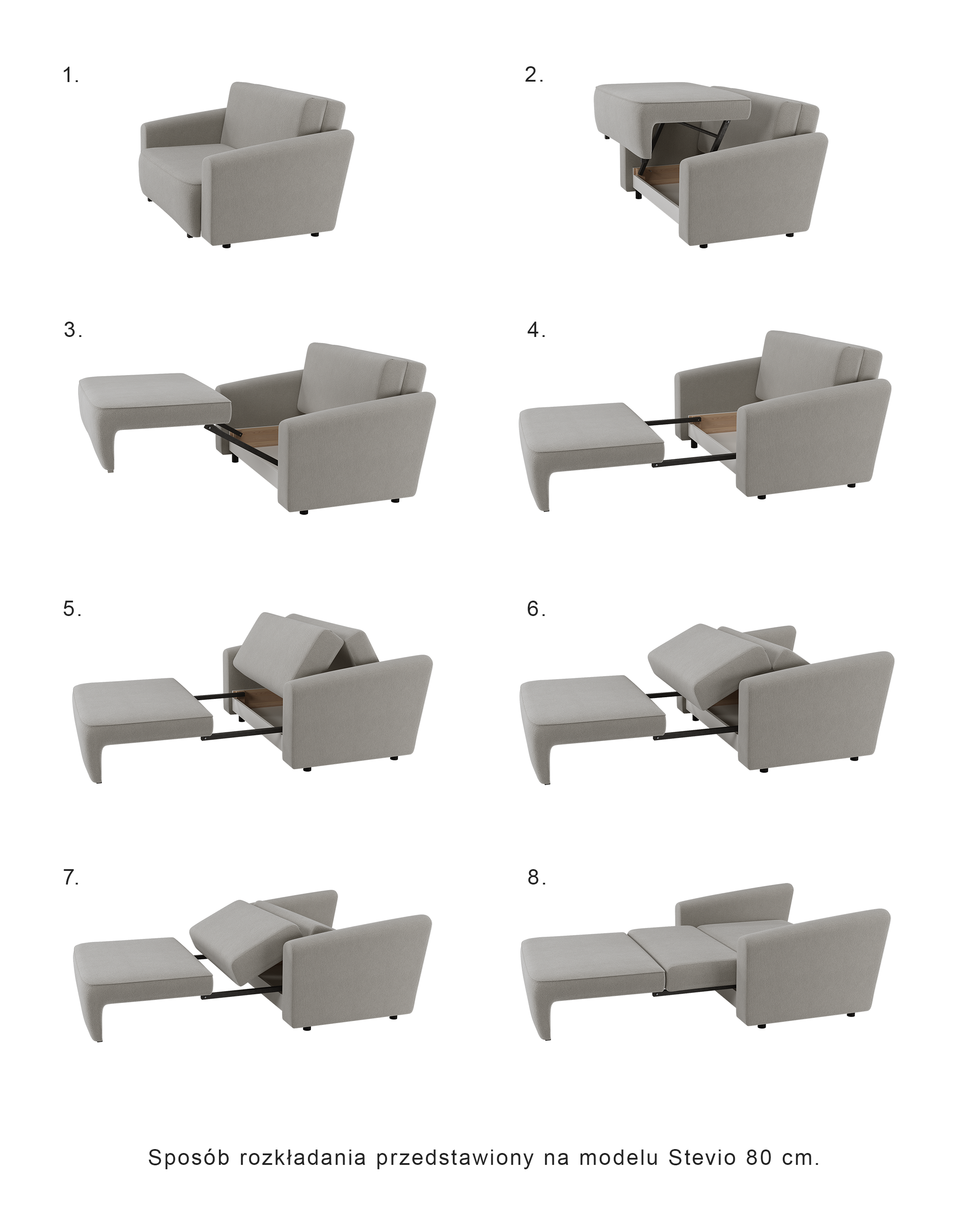 selsey-stevio-170-cm-zweisitziges-ausklappbares-sofa-mit-stauraum-grauer-hydroph image 7