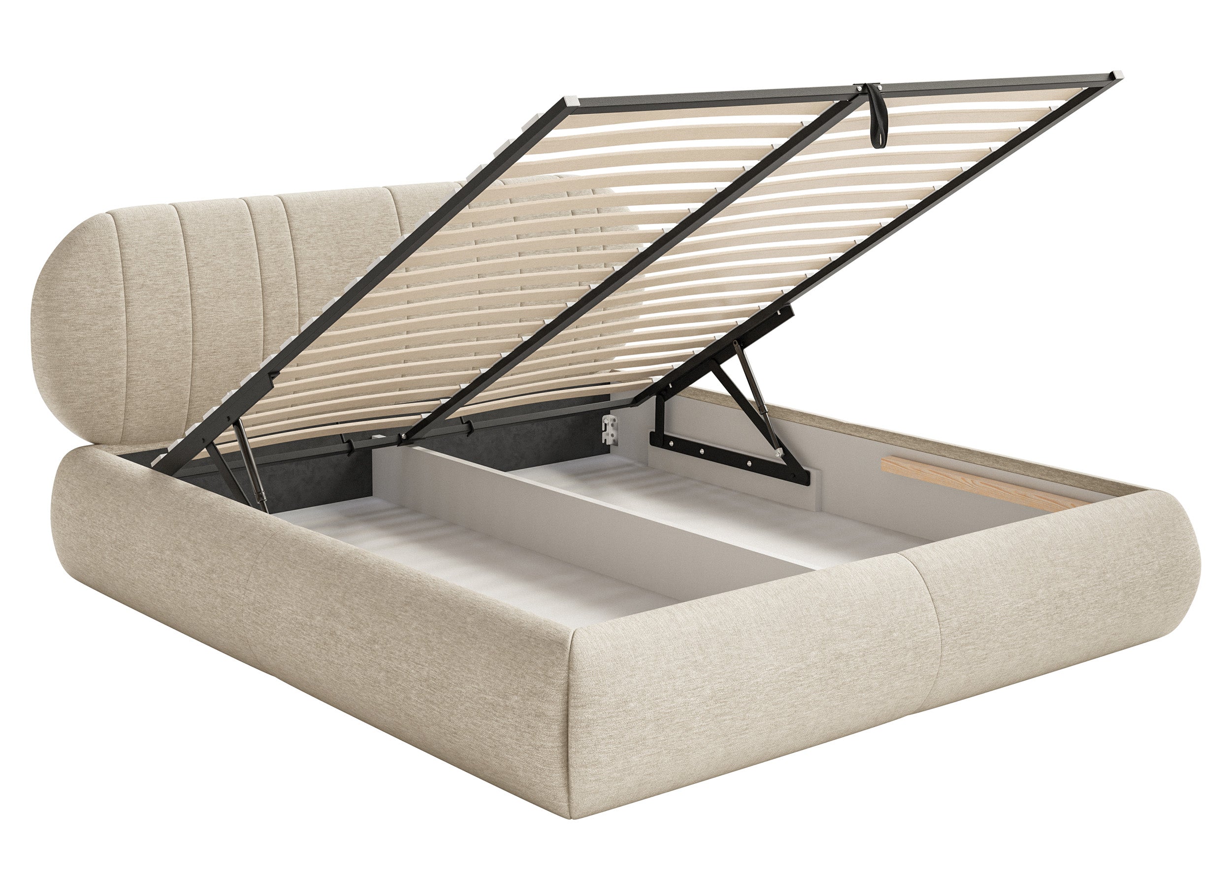 selsey-asmelio-polsterbett-140x200-cm-mit-stauraum-metallrahmen-beige-geflecht image 5