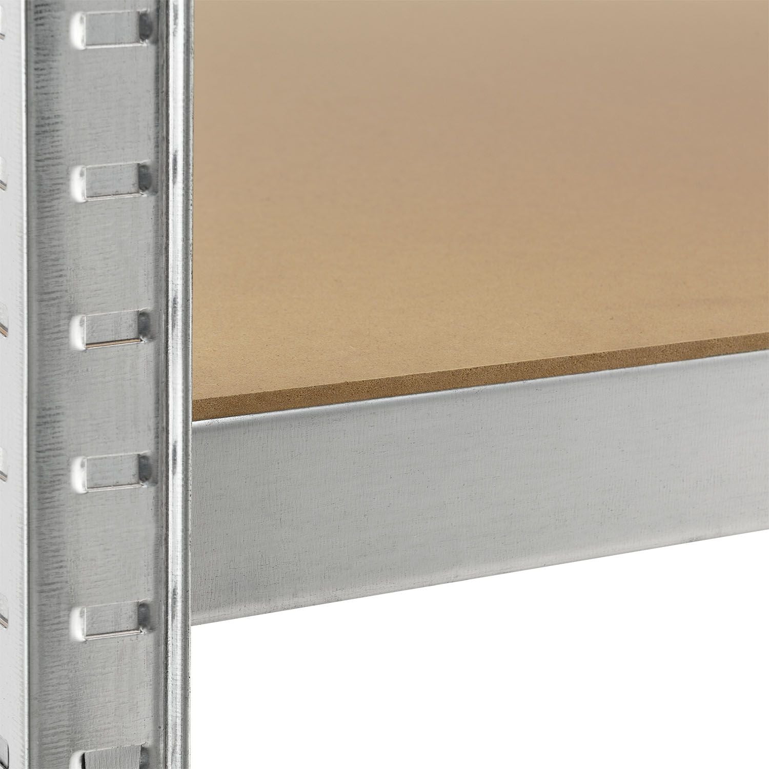 juskys-lagerregal-basic-200-x-100-x-60-cm-silber-schwerlastregal-mit-5-b-den image 2