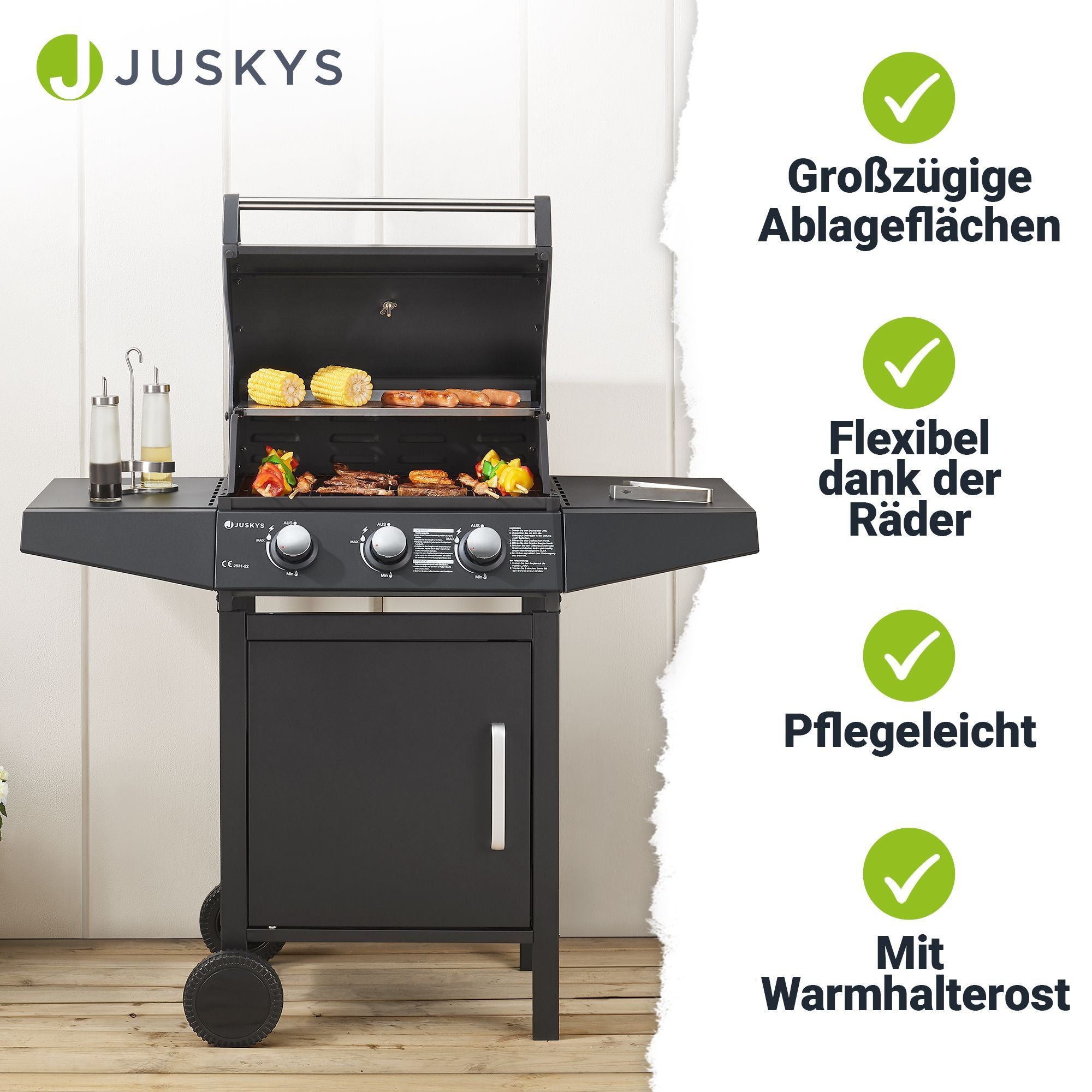 juskys-bbq-gasgrill-louisiana-3-brenner-grillwagen-mit-plane image 6