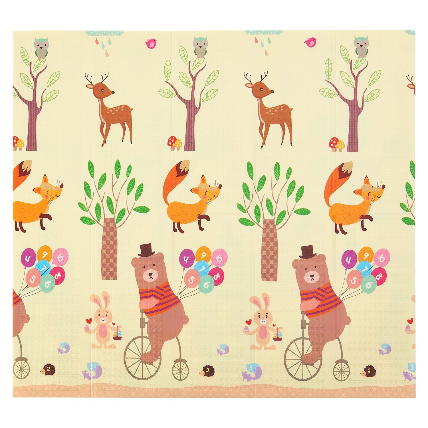 juskys-jakob-spielmatte-180-x-200-cm-b-ren-waldtiere-krabbelmatte-beidseitig image 7