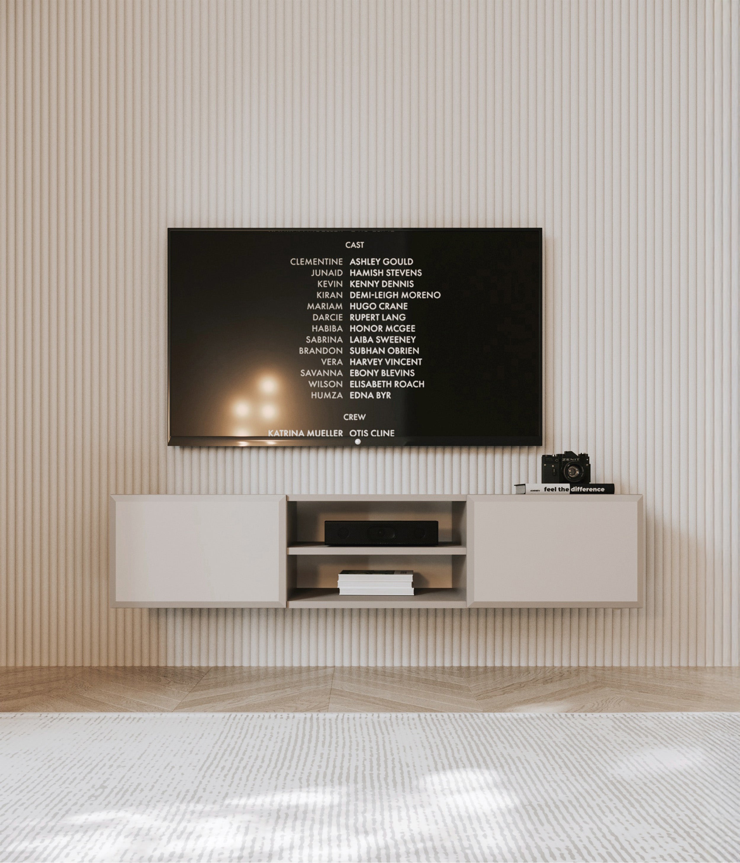selsey-chocolated-h-ngender-tv-schrank-137-cm-sandbeige-mit-2-t-ren-und-nische image 4