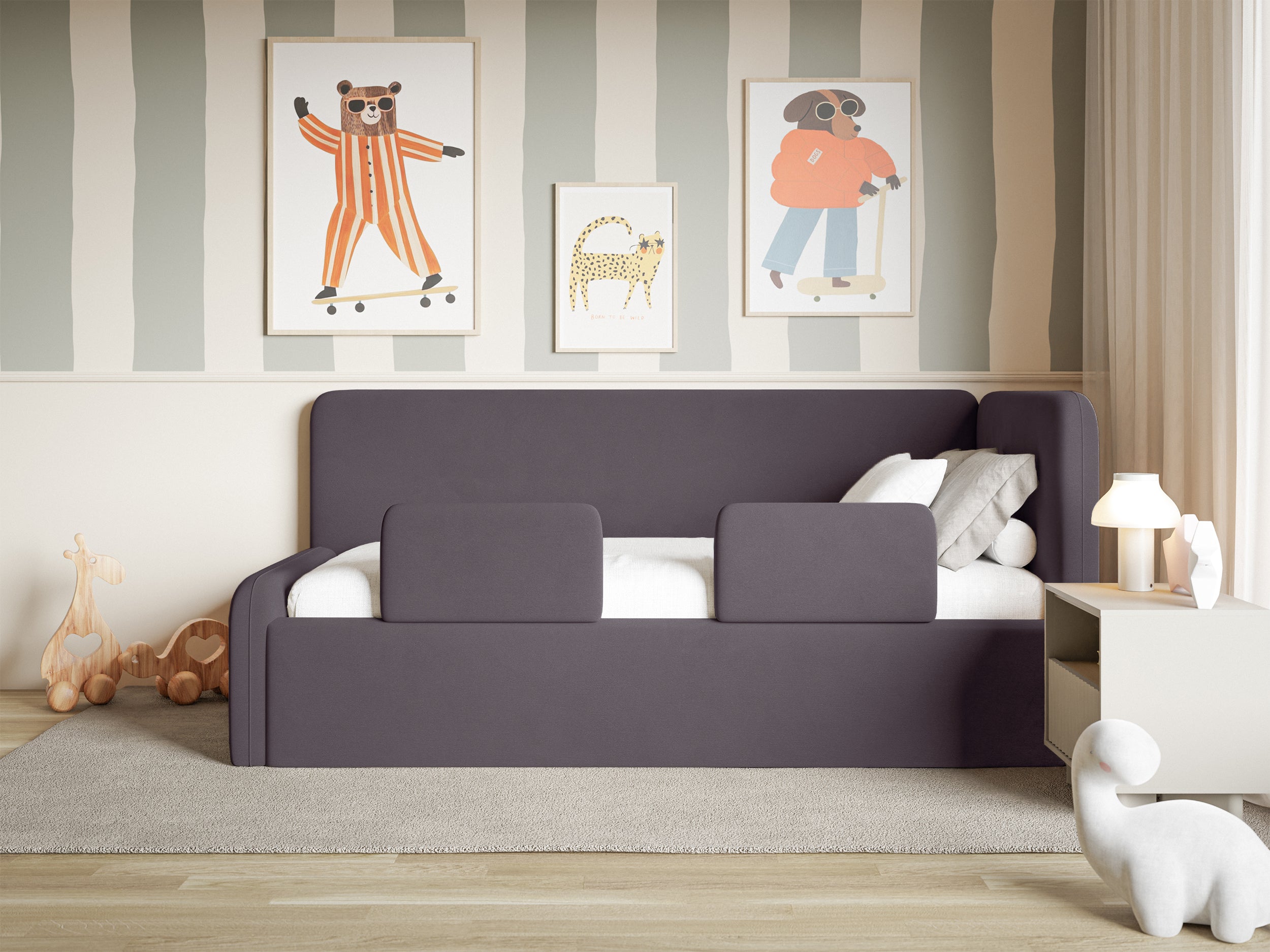 selsey-fanklo-jugendbett-120x200-cm-rechtsseitig-mit-matratze-violetter-velours image 4