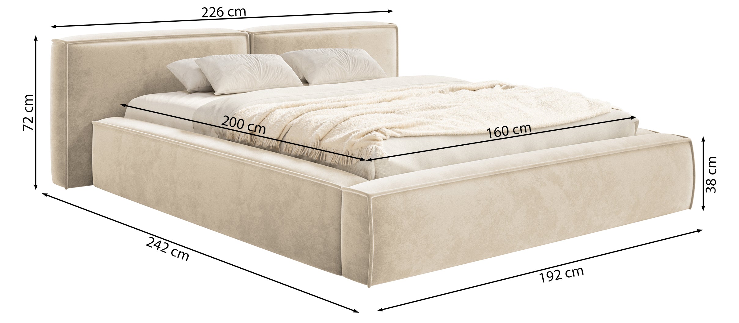 selsey-tilves-low-gepolstertes-bett-160x200-cm-mit-stauraum-grau-beiger-samt-met image 7