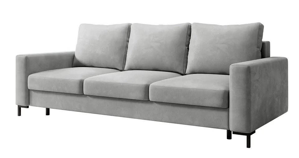 selsey-mokpeo-dreisitziges-ausklappbares-sofa-mit-stauraum-hellgrau-samt image 1